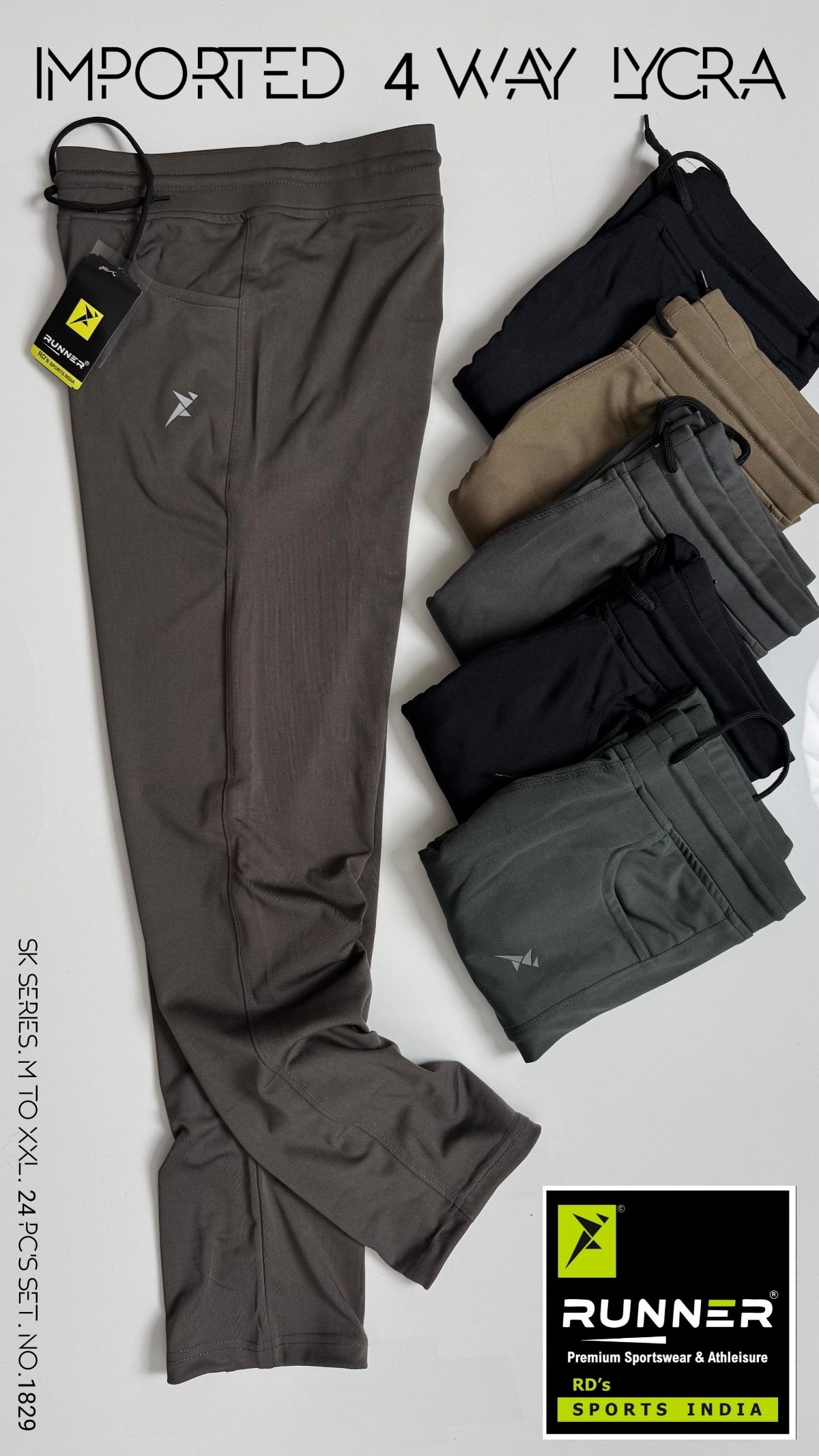 RUNNER Men's Trackpants D No- 1829