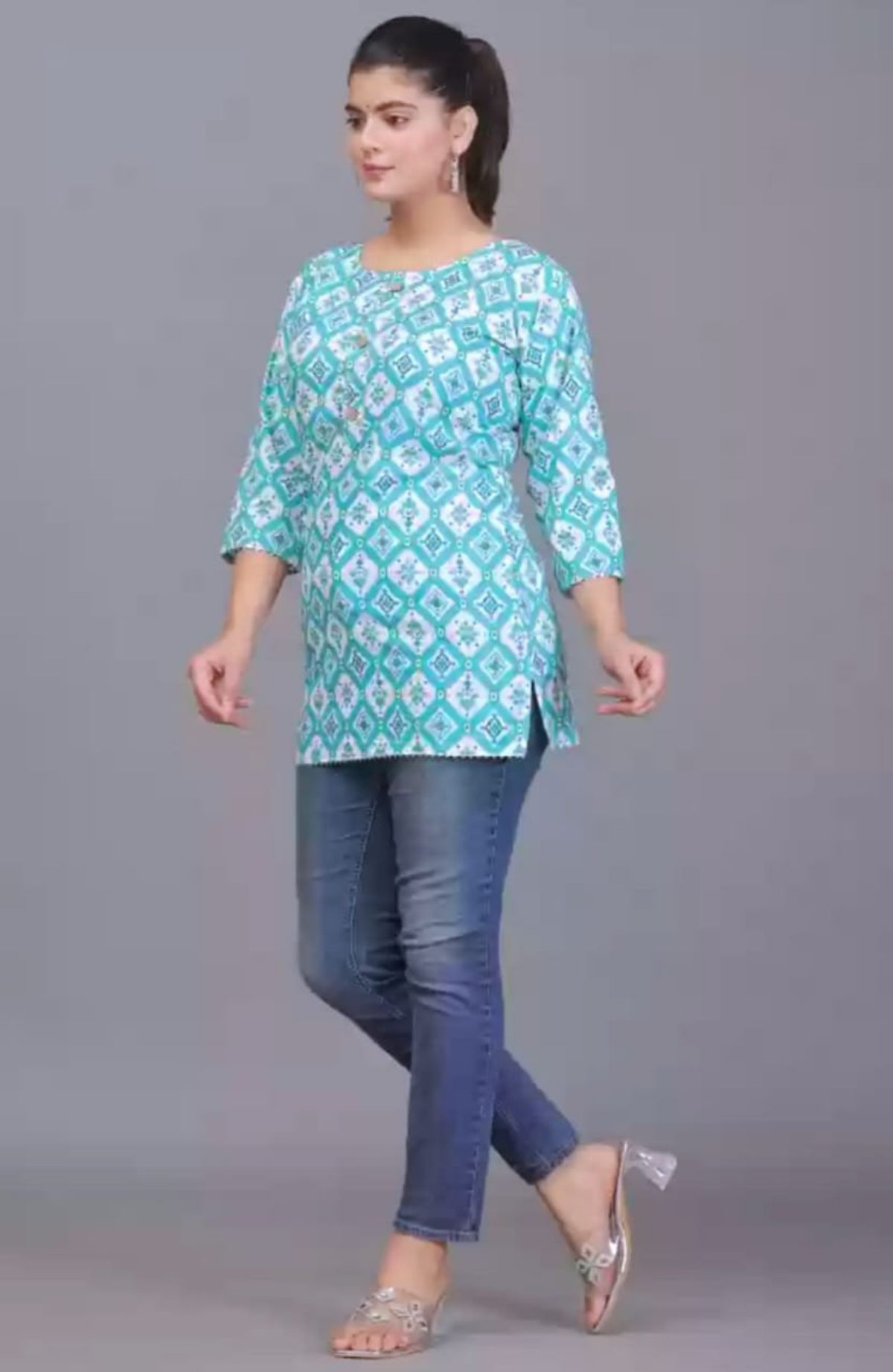 Printed Shorts Kurti