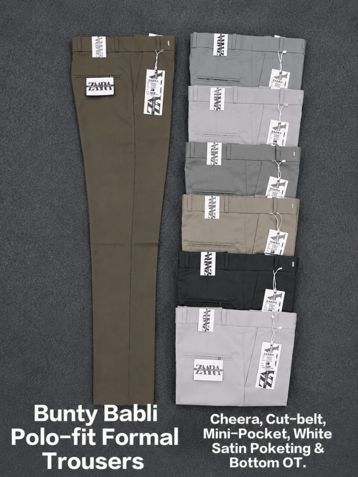 Men's Formal Trousers -Banti Bubli (28-36)