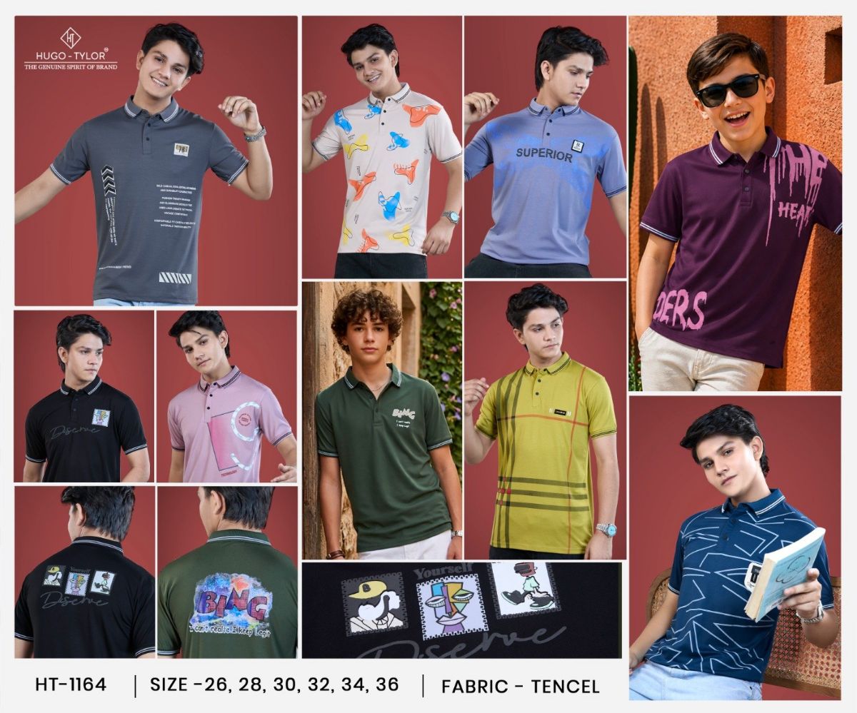 Boys' Half Sleeve T-shirts -HUGO-TYLOR HT-1164H/S