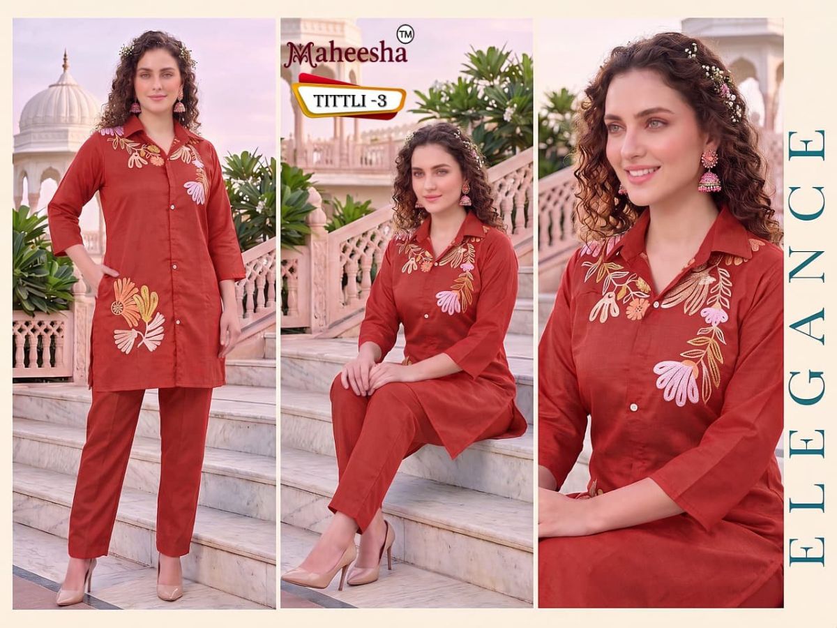 Rani Vastram Women's Ethnic Wear Co-Ord Set - Titli 3