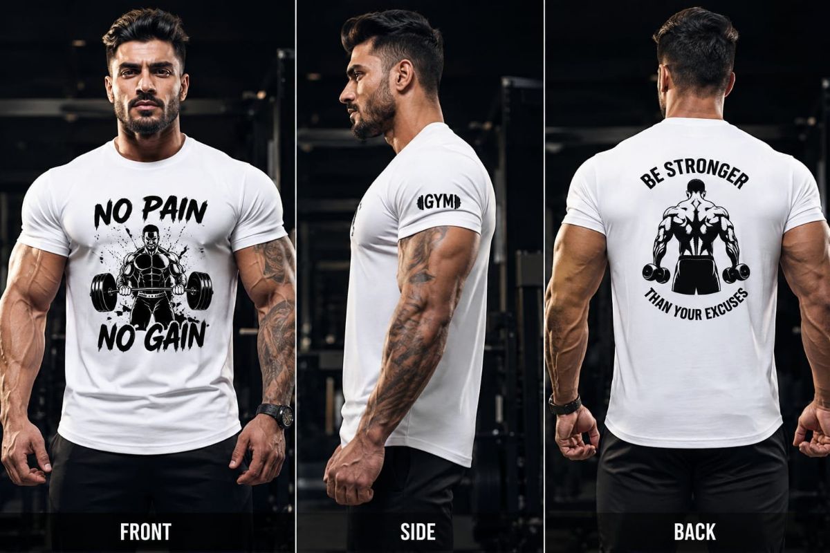 Cotton Blend Printed Unisex T-Shirts