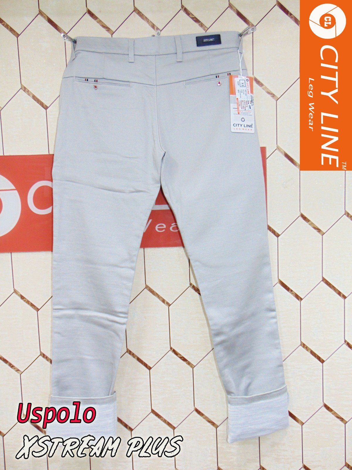 Men's cotton Knitted Premium Silver Pant- 9073