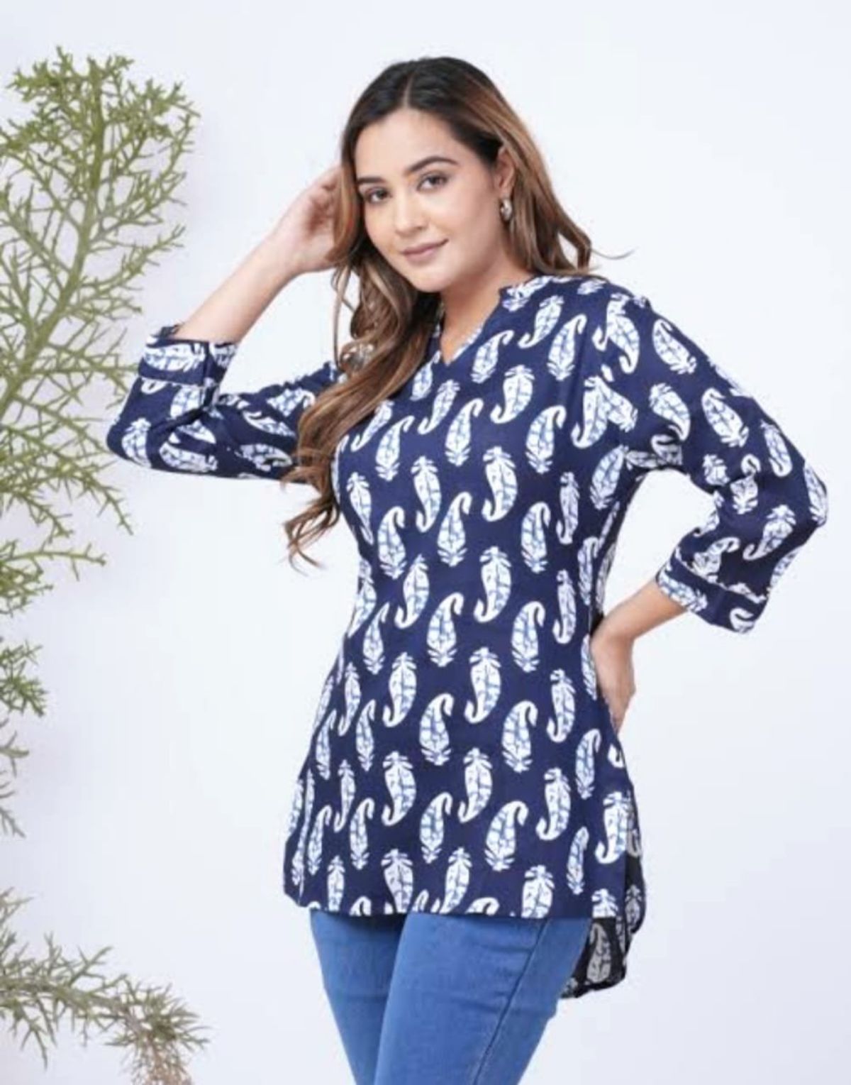 Printed Shorts Kurti