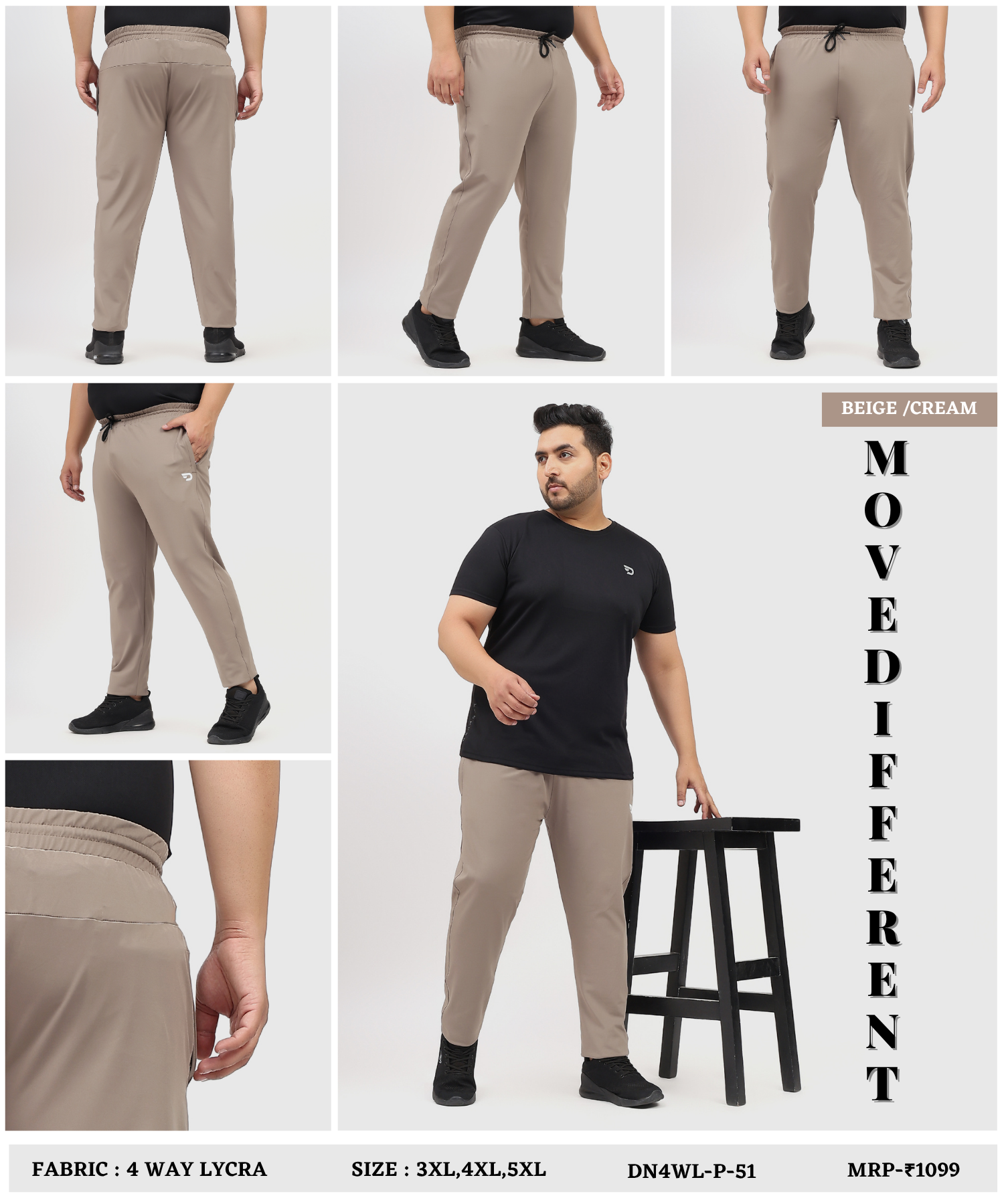 Imported 4way Taiwan Lycra Lower ( 280 GSM)