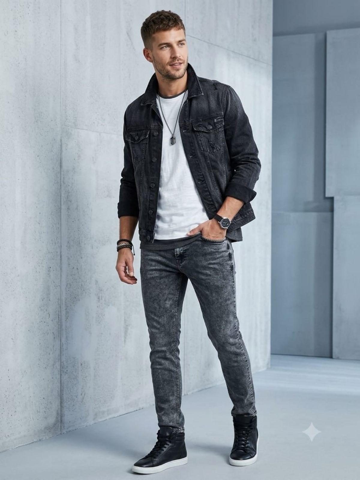 KRX Men's 4000 RFD Plain  Jeera Wash Jeans (30-36)