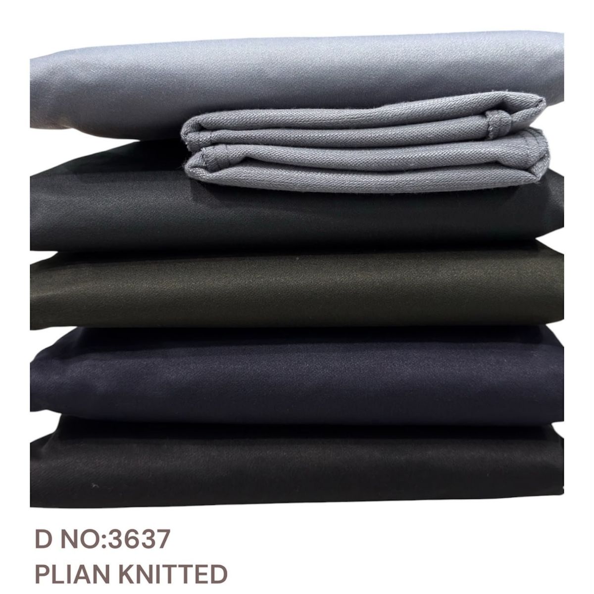 Men's Knitted Plain Pants -3637 (30-36)