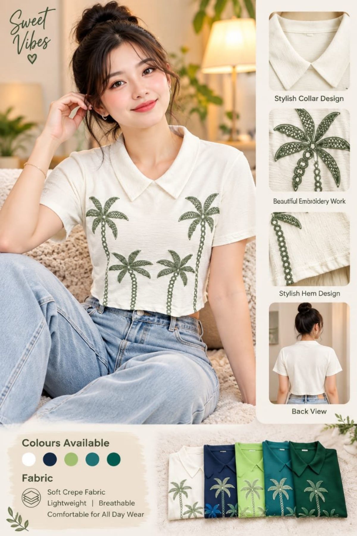 Women's Embroidery Tees