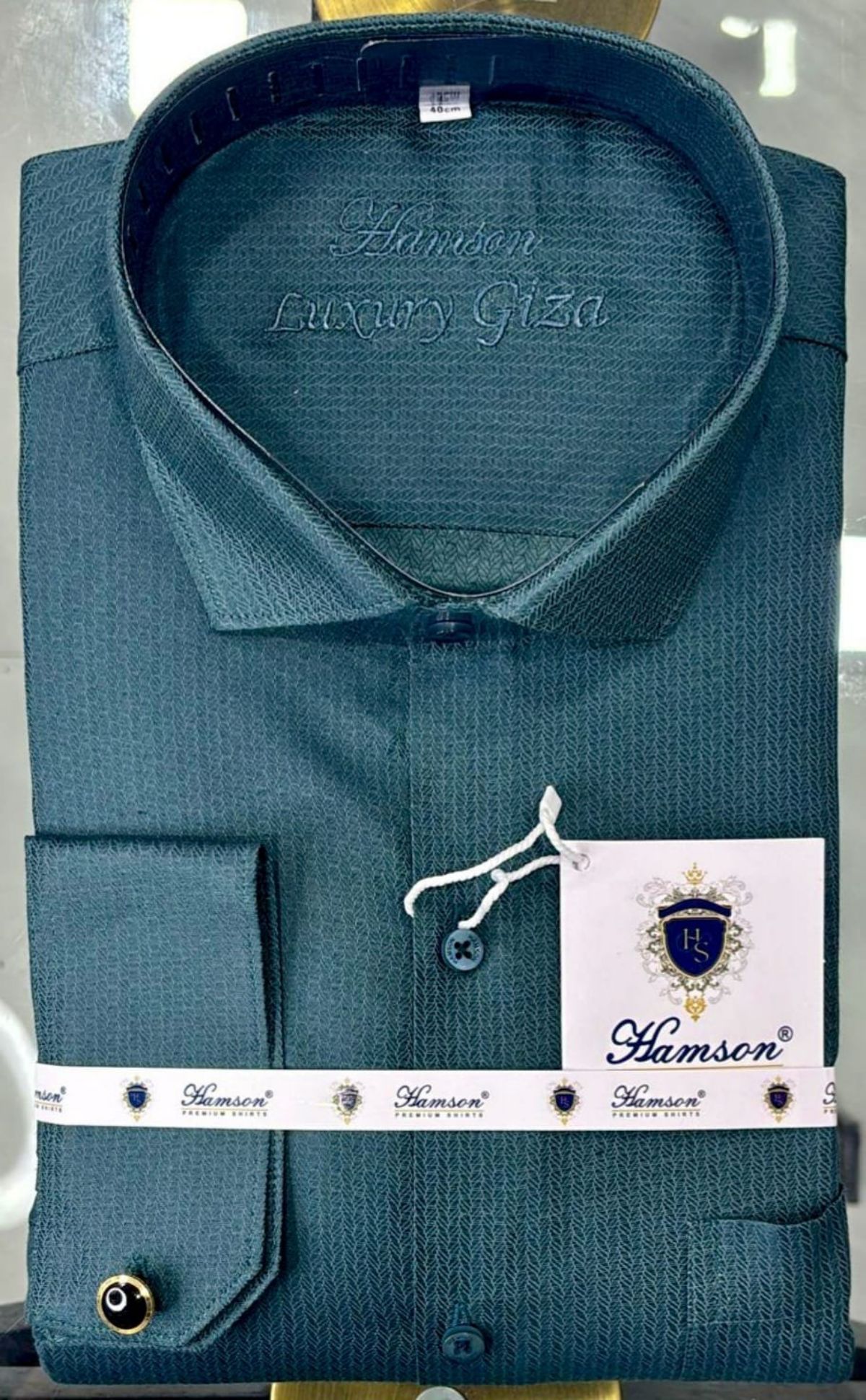 Hamson Italian Giza Cotton Designer Shirts for Men's Lycra