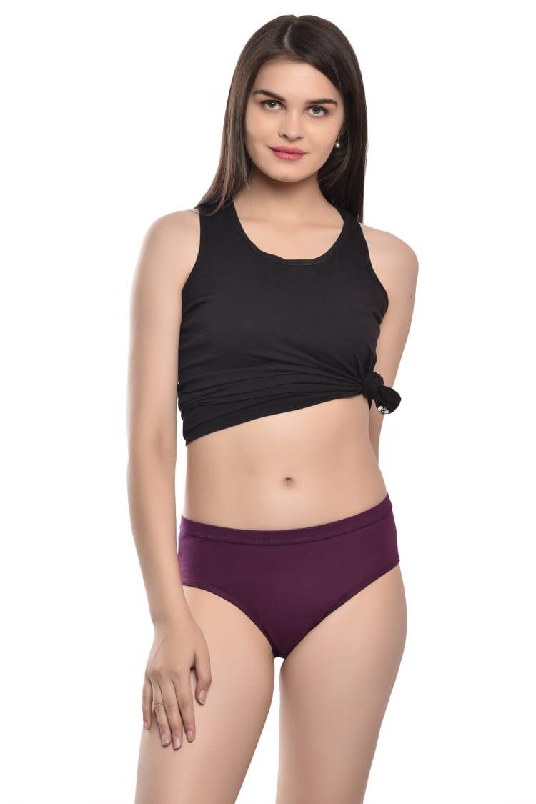 Teusy Women Leak Proof Period Panty Set (Wine)