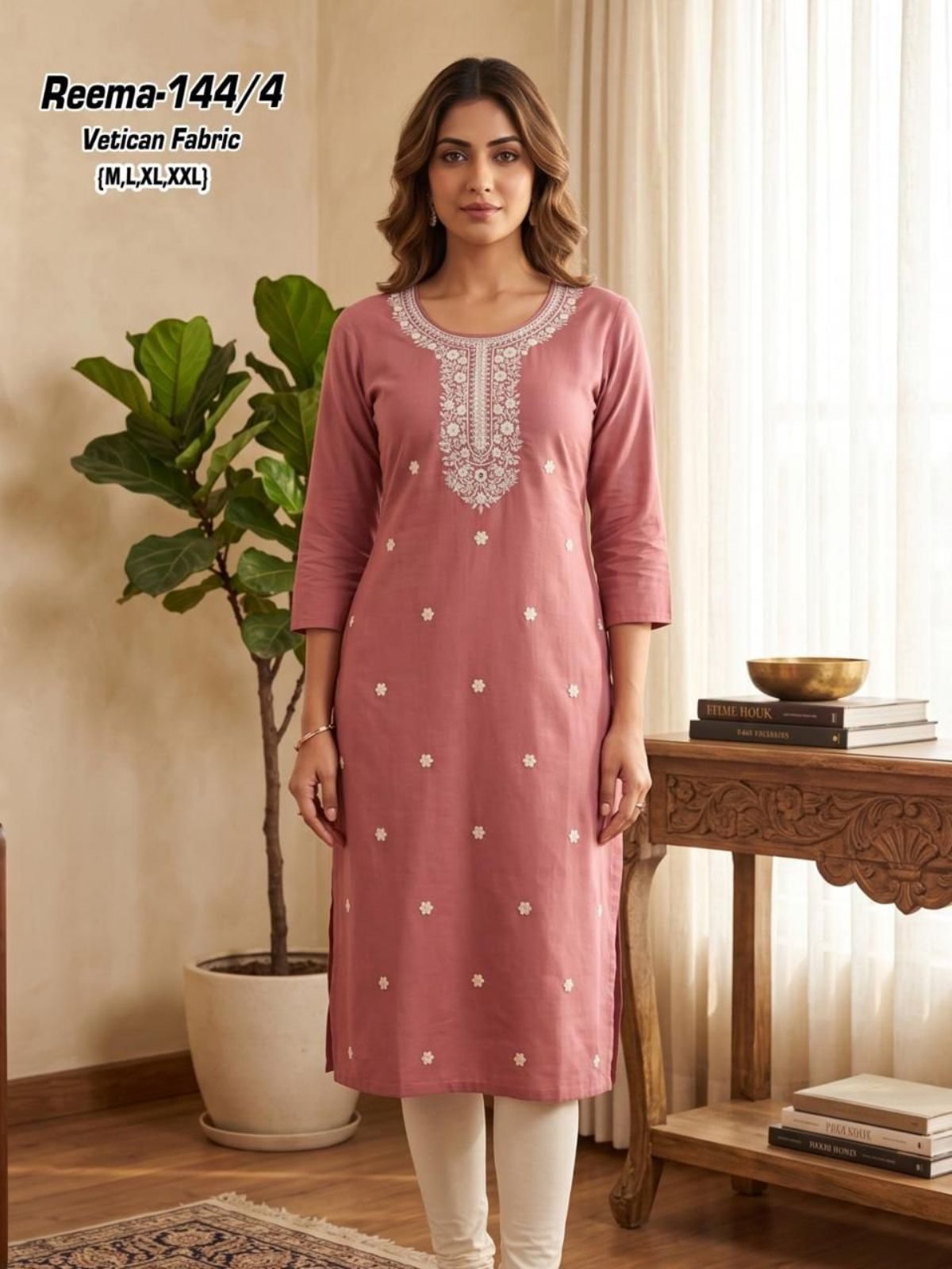 Women's Ethnic Wear Vetican Straight Kurti Reema-144/4