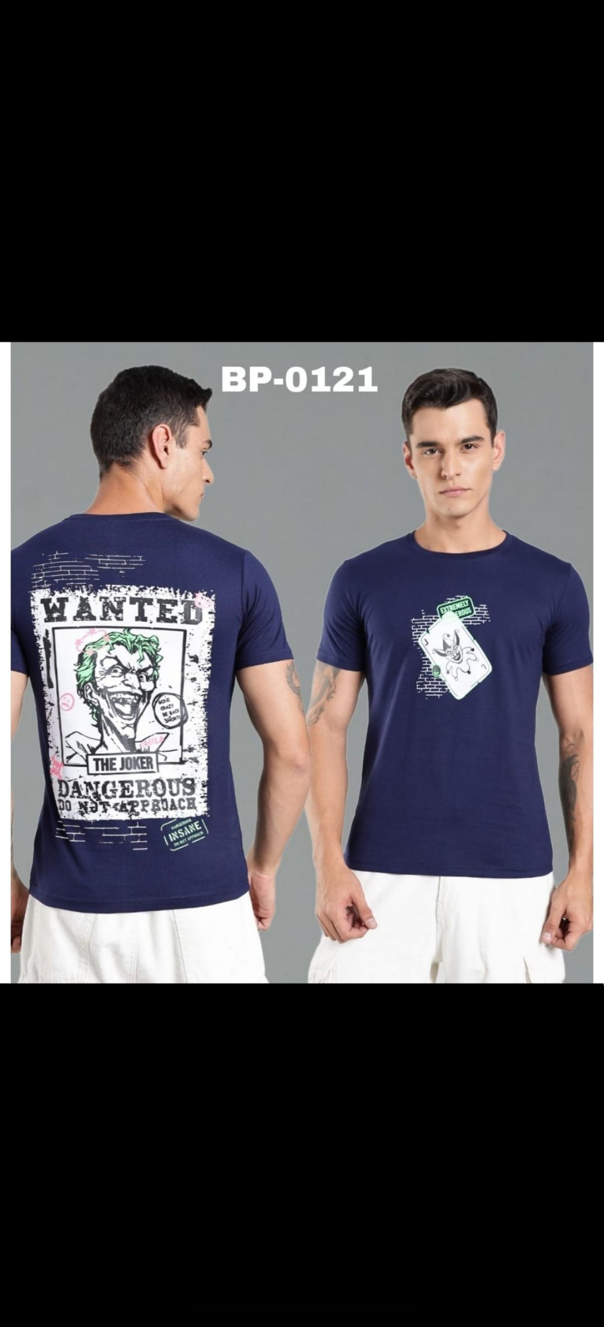 TOMHIDDLE MENS PRINTED T-SHIRT- A4-BP-0121