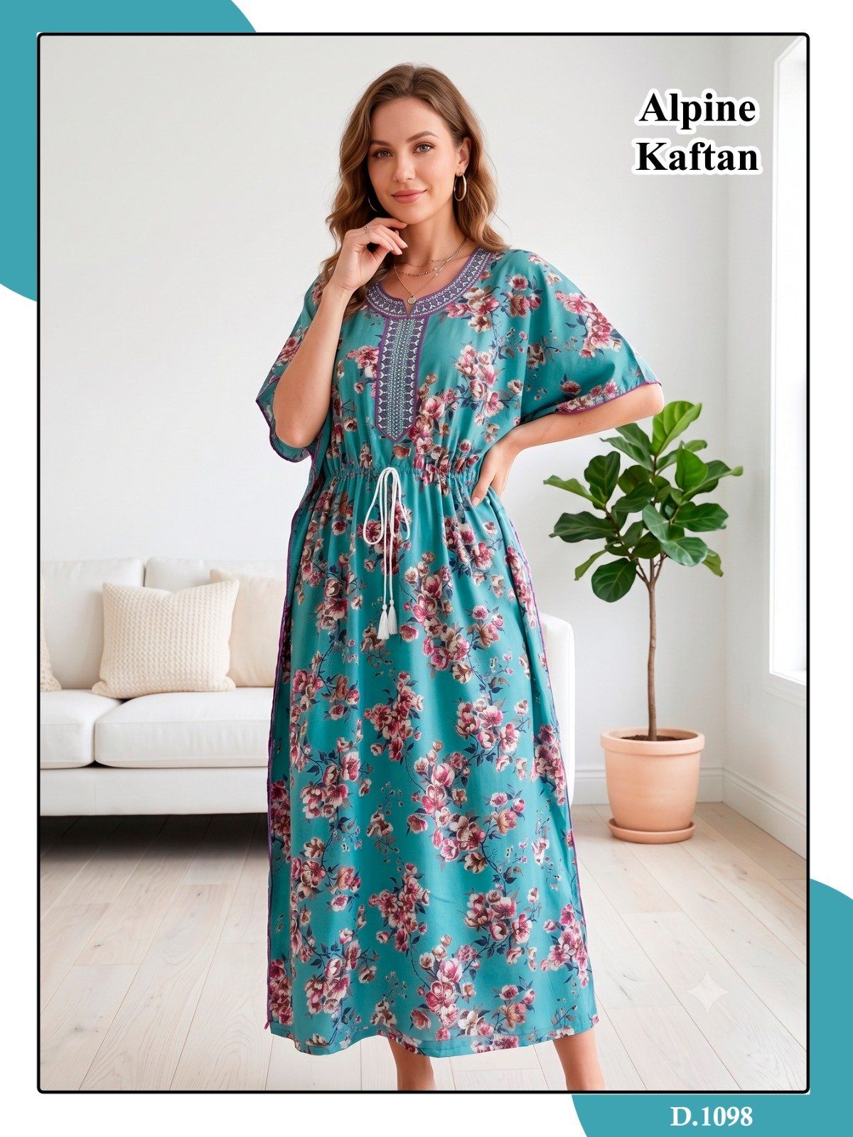 Women Alpine Premium Nighties Kaftan Fancy Pattern