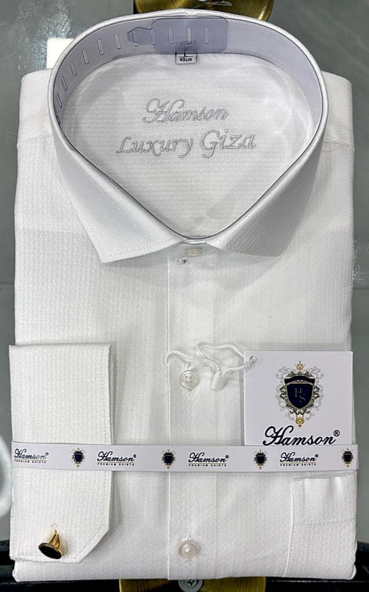 Hamson Italian Giza Cotton Designer Shirts for Men's Lycra
