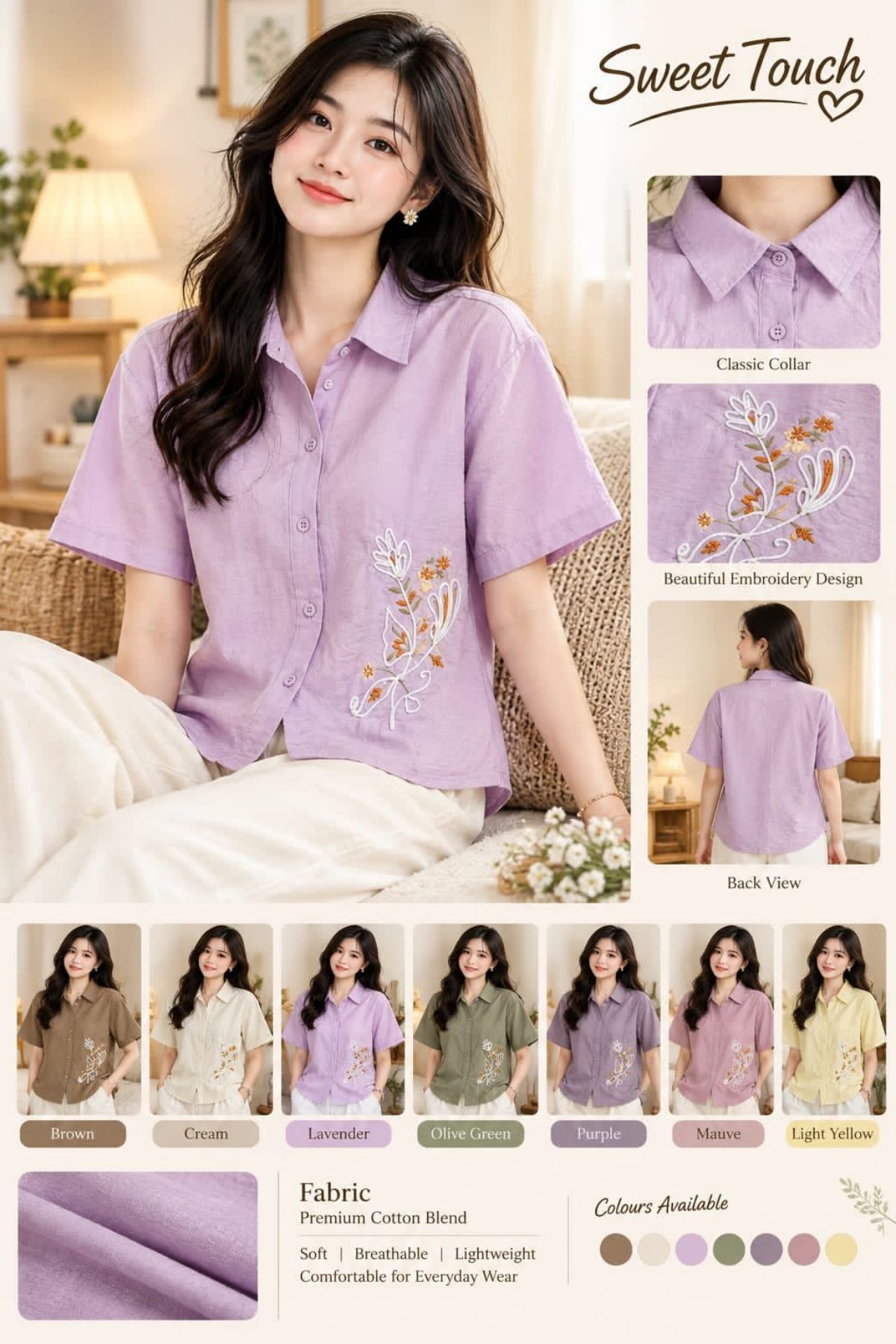 Women's Korean Top Type Shirts