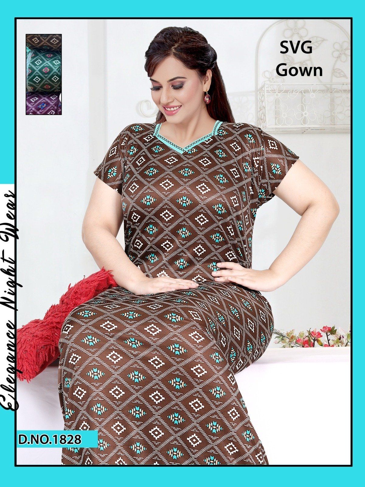 Seven Cross Women's SVG Nighty D No- 1828