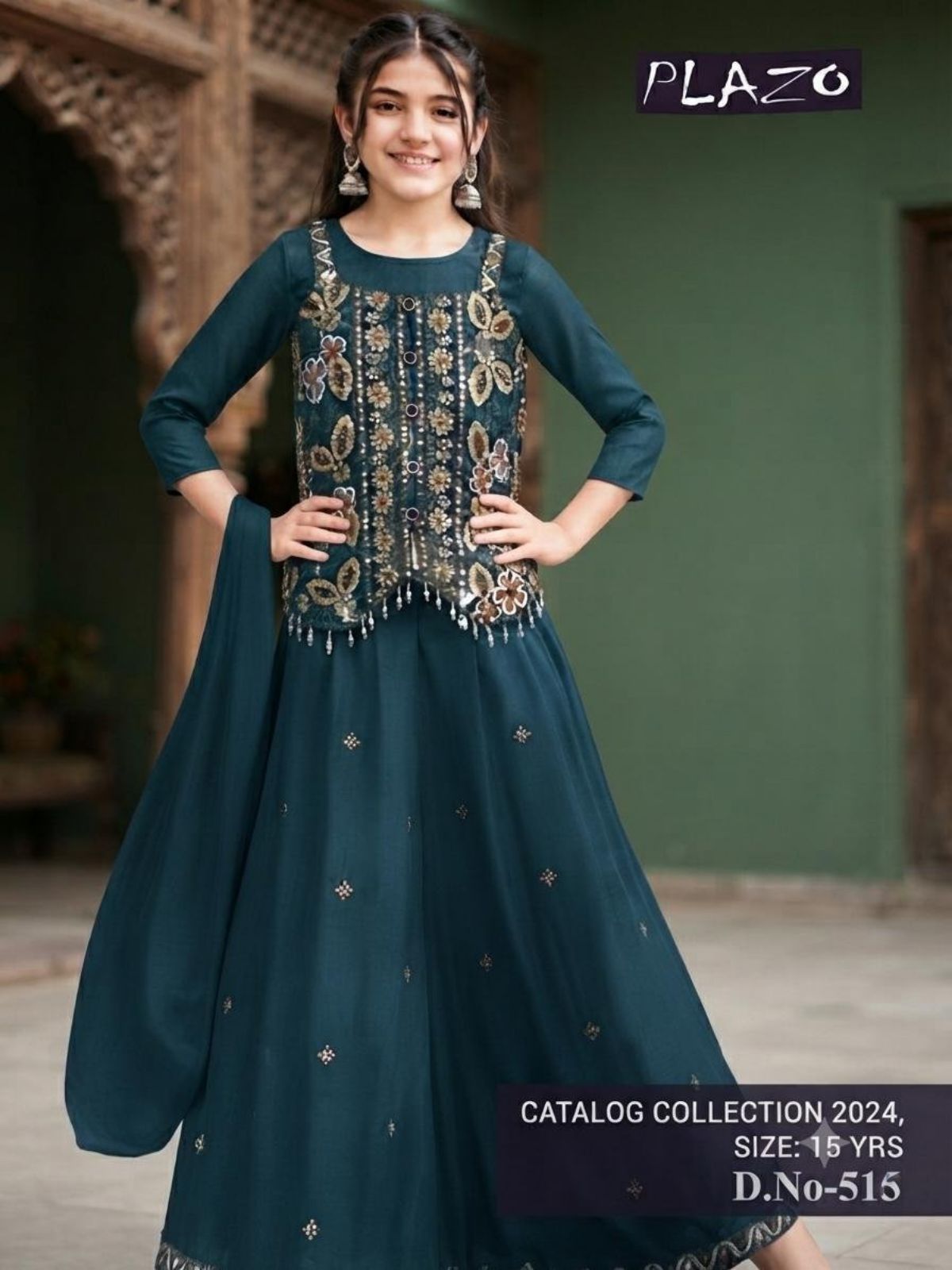SG Fashion Girls Ethnic Wear  Set  D no- 515