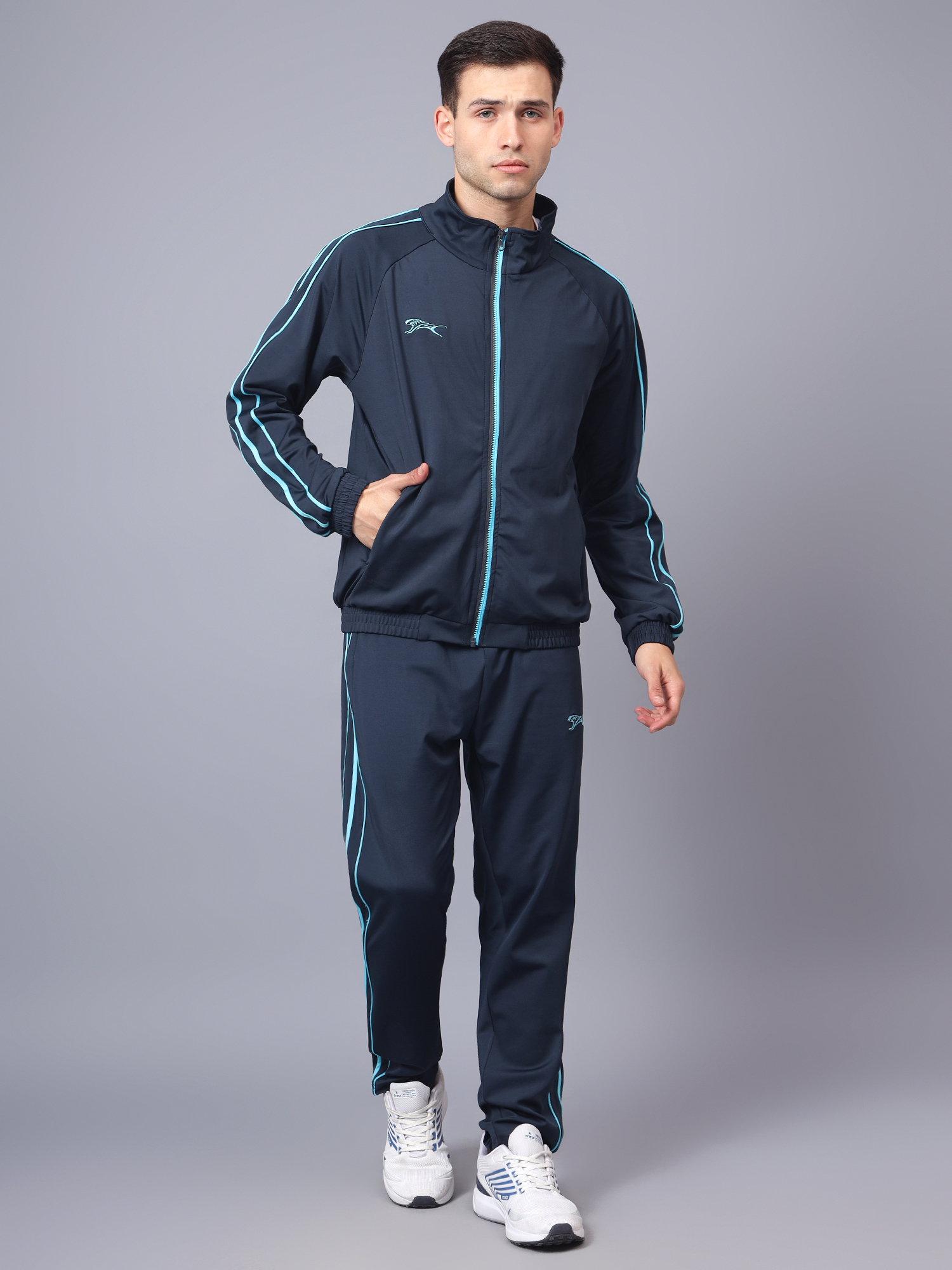 Men's Tracksuit  SNTSW106M-Navy Cyan-XXL
