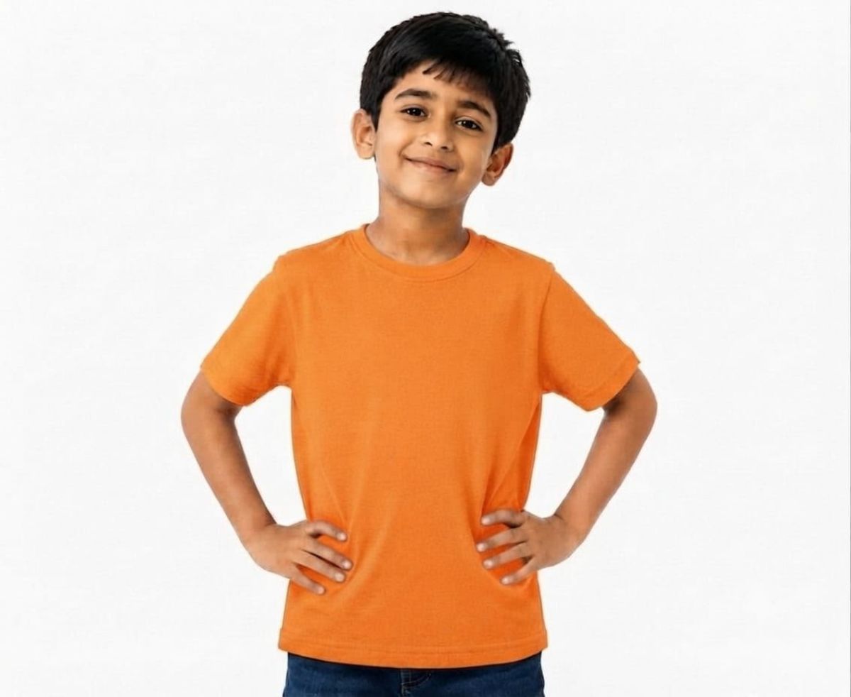 Smart Kids Boys Plain T-shirts - Cmcotton-08
