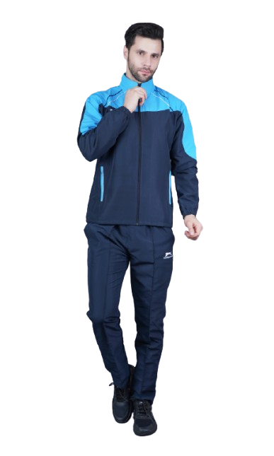Men's Tracksuit  471A-Navy/Cyan-M-TZ
