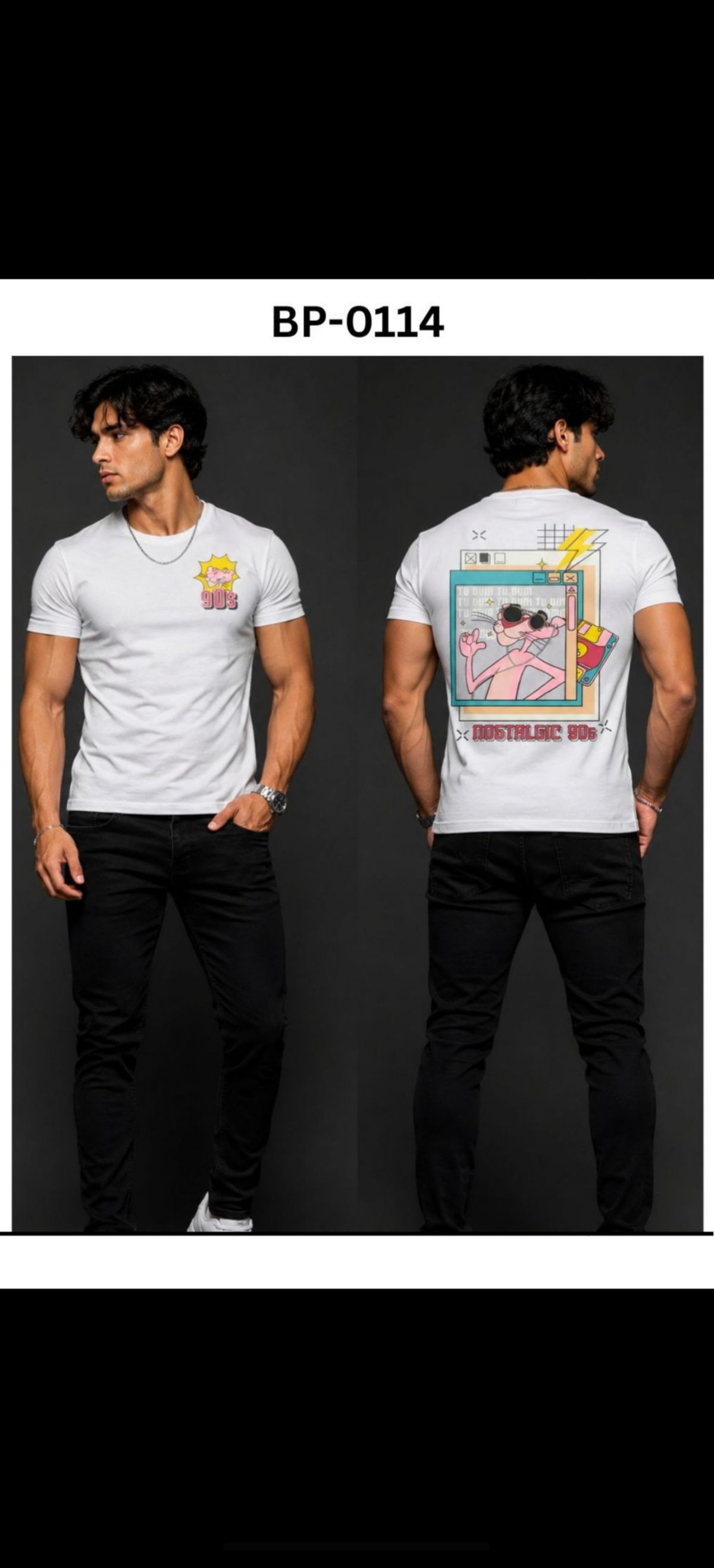 TOMHIDDLE MENS PRINTED T-SHIRT- A4-BP-0114