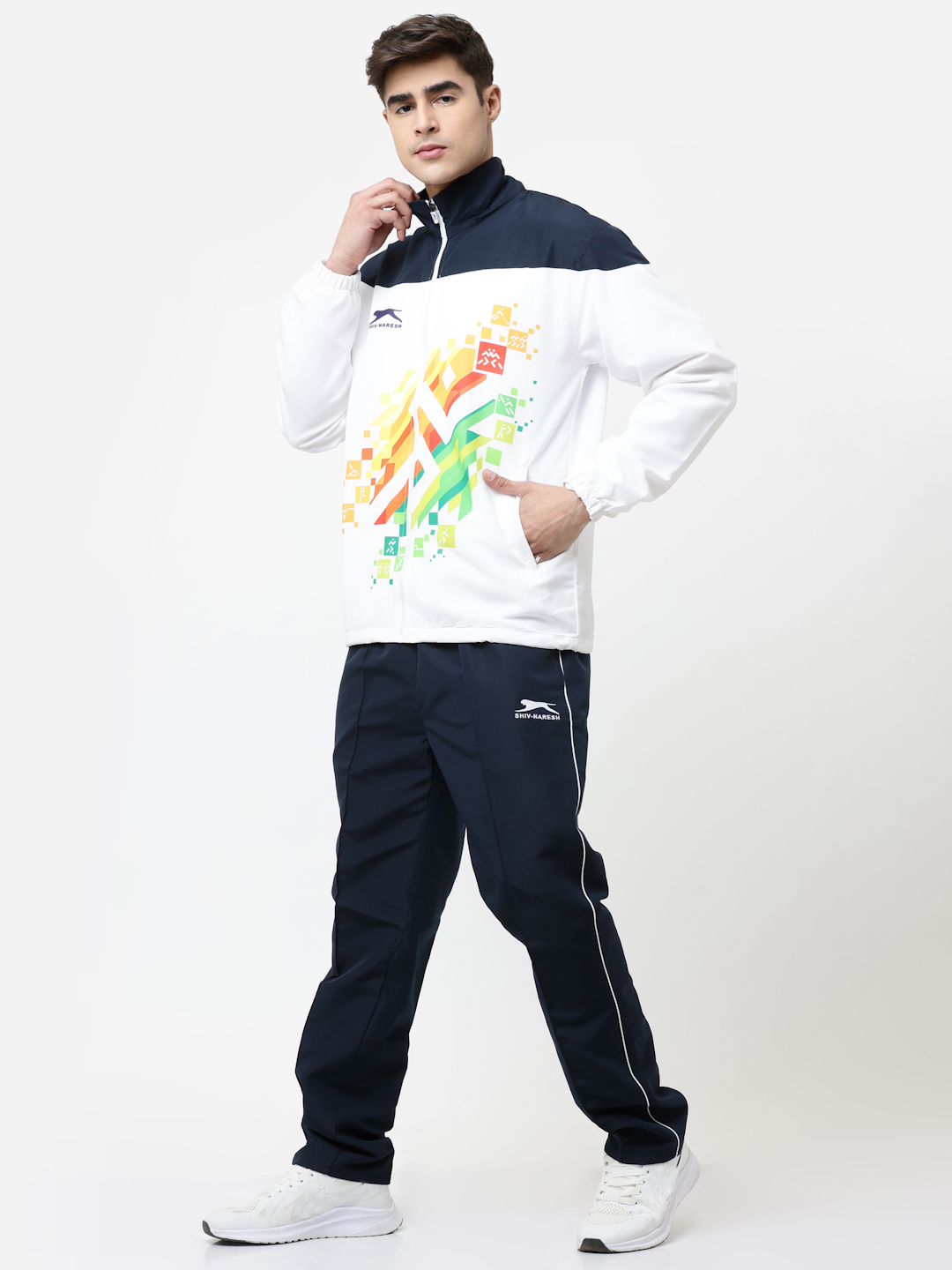 Men's Tracksuit  974-Multi Color-H/S-L-TZ
