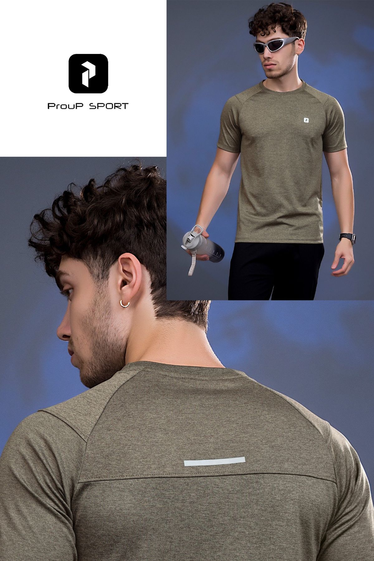 Men's Plain Round Neck Neck Half Sleeves T-shirts - D No K-65