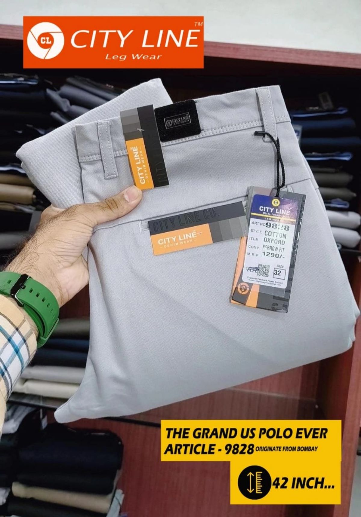 Men's Premium Formal Pants -9828