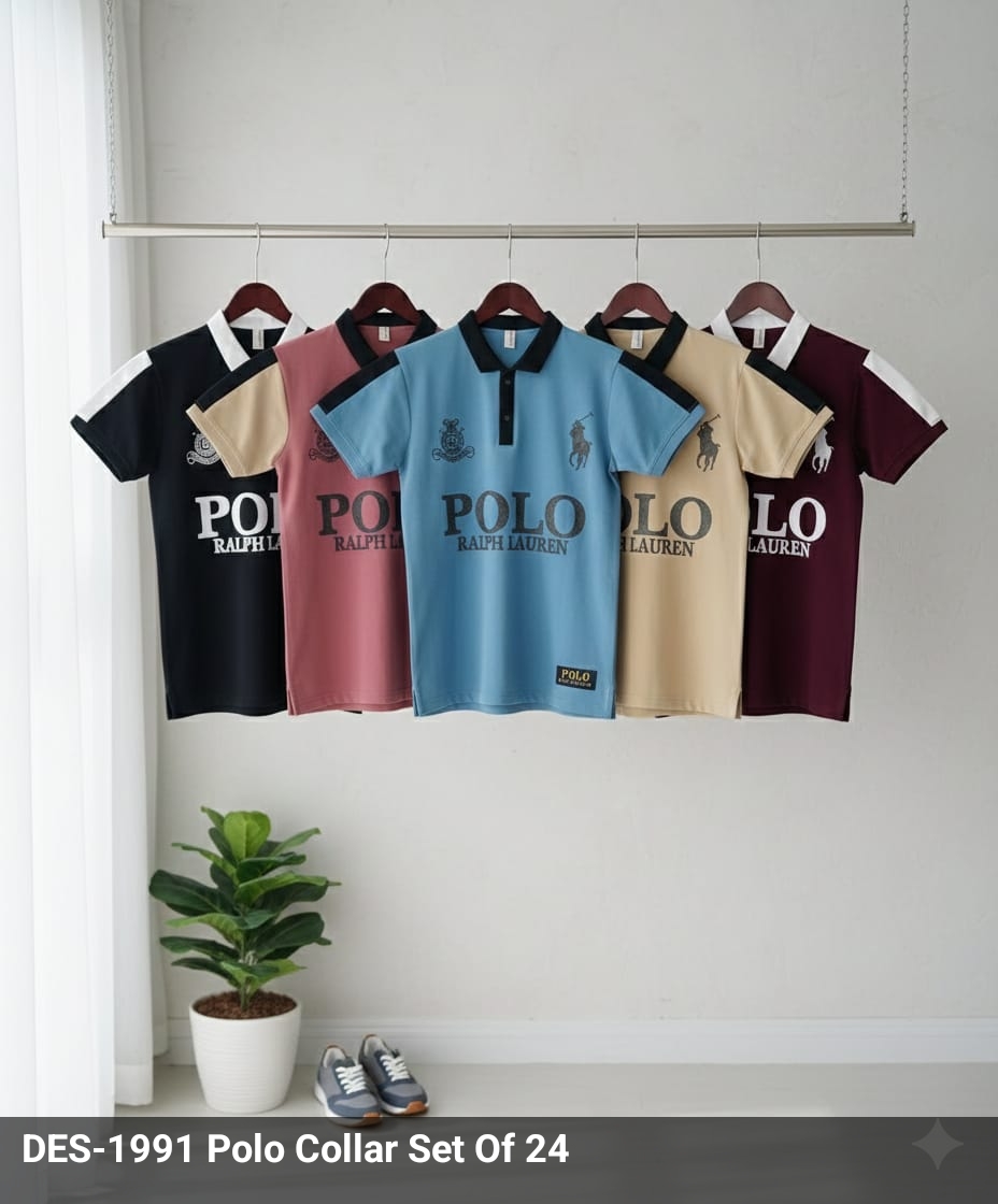 Mens Half Sleeve Polo NeckTshirt 1991