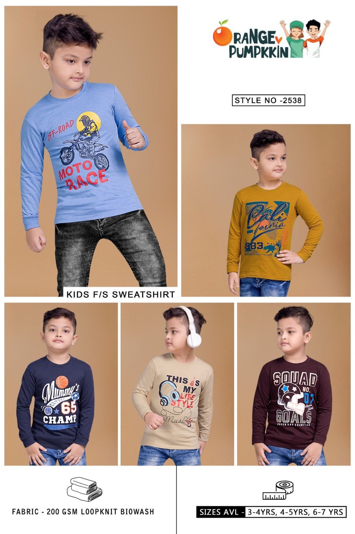 Kids Boys Sweatshirt- 2538
