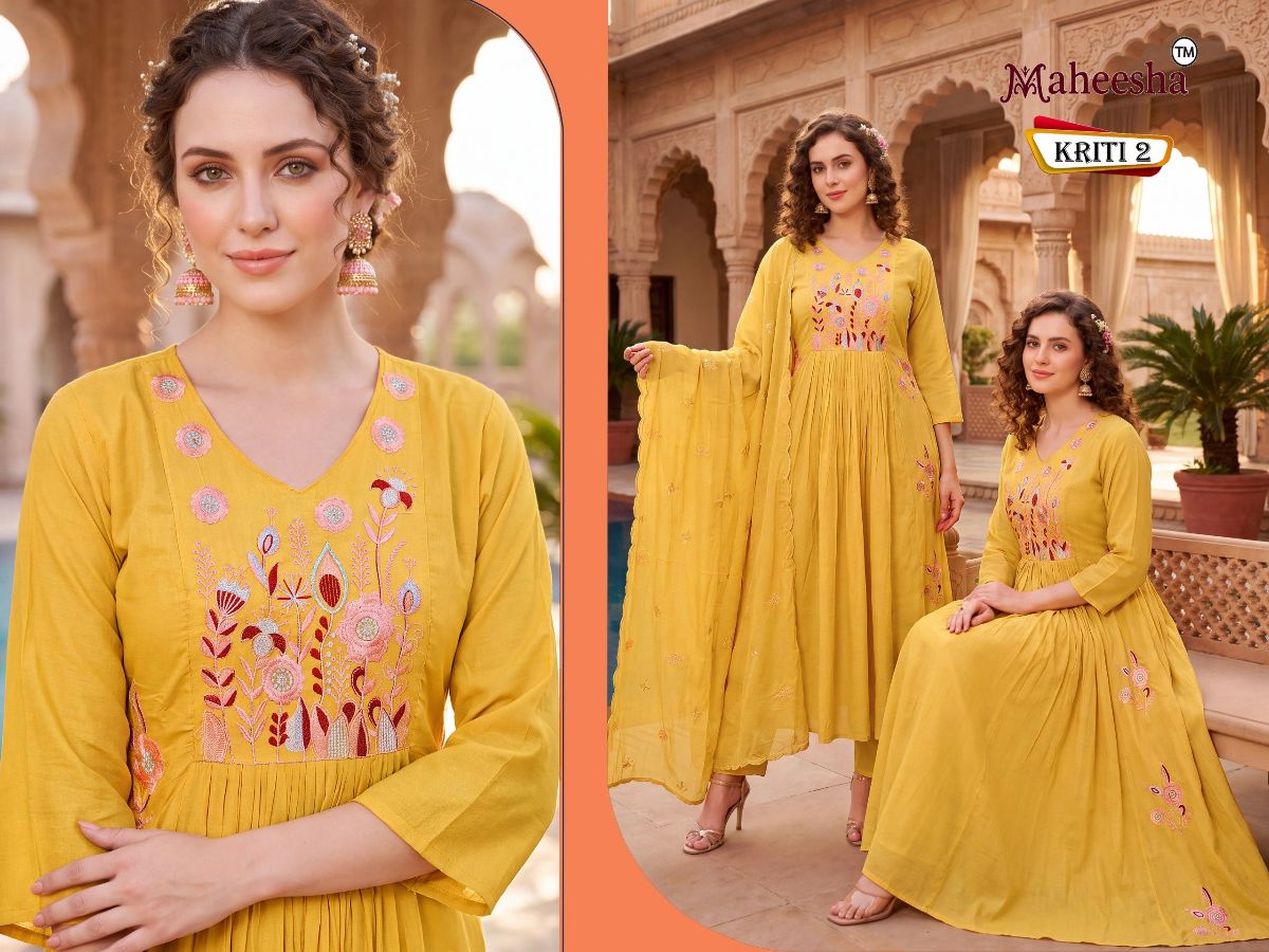 Rani Vastram Women's Ethnic Wear Suit & Bottom Set with Dupatta- Kriti-2