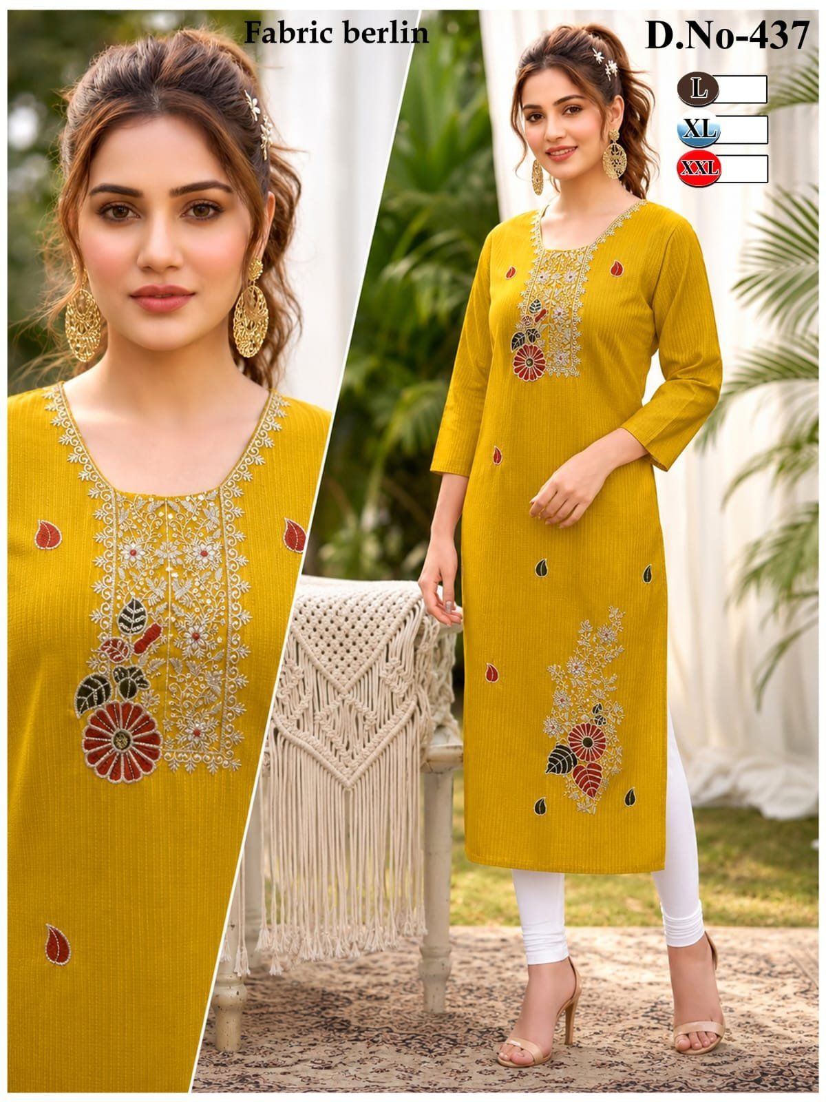 Women's Vatican Kurti-437