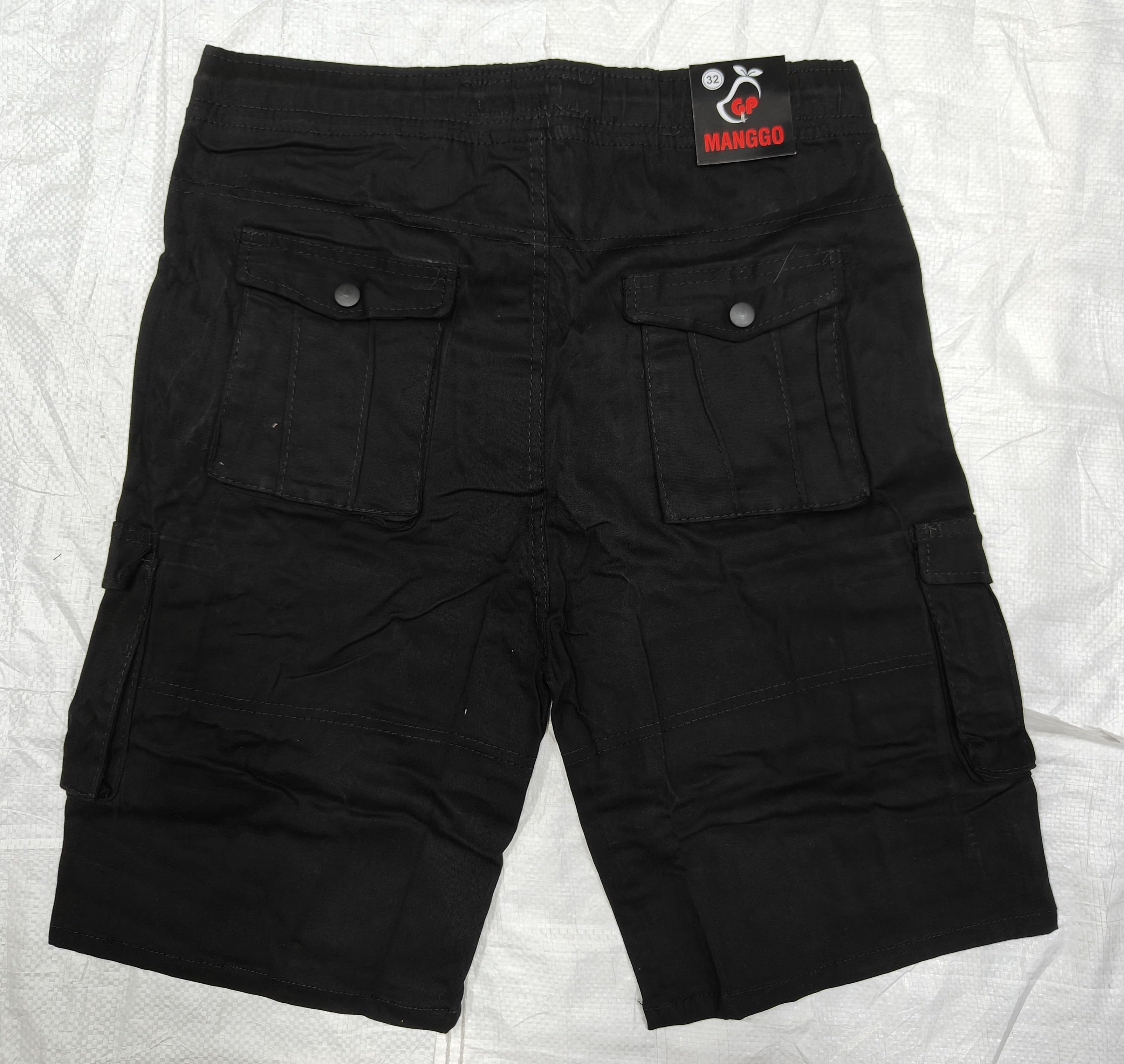 Mango Six Pockets Men's Shorts- Black