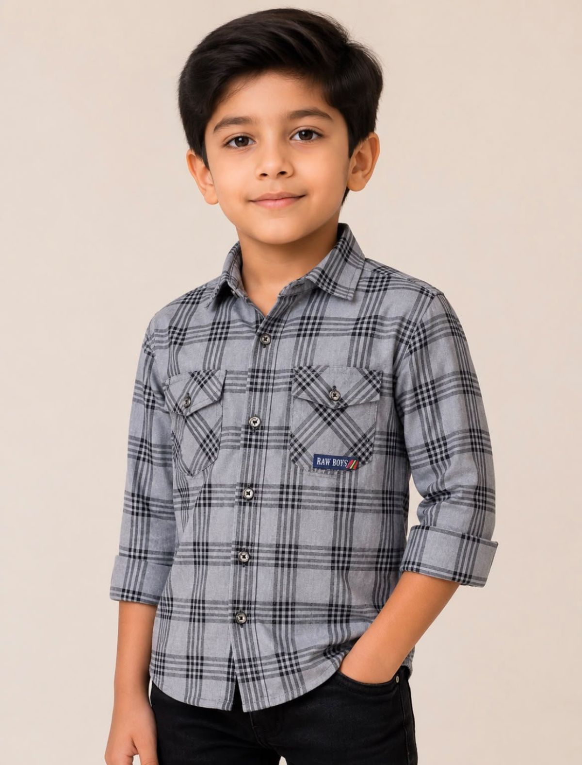 Kids Yarn Dyed Chex Shirt