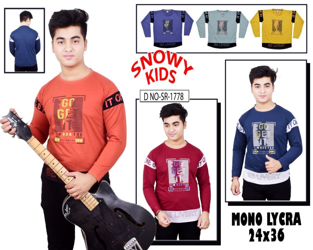 Kids Full Sleeve T-shirts - SR-1778