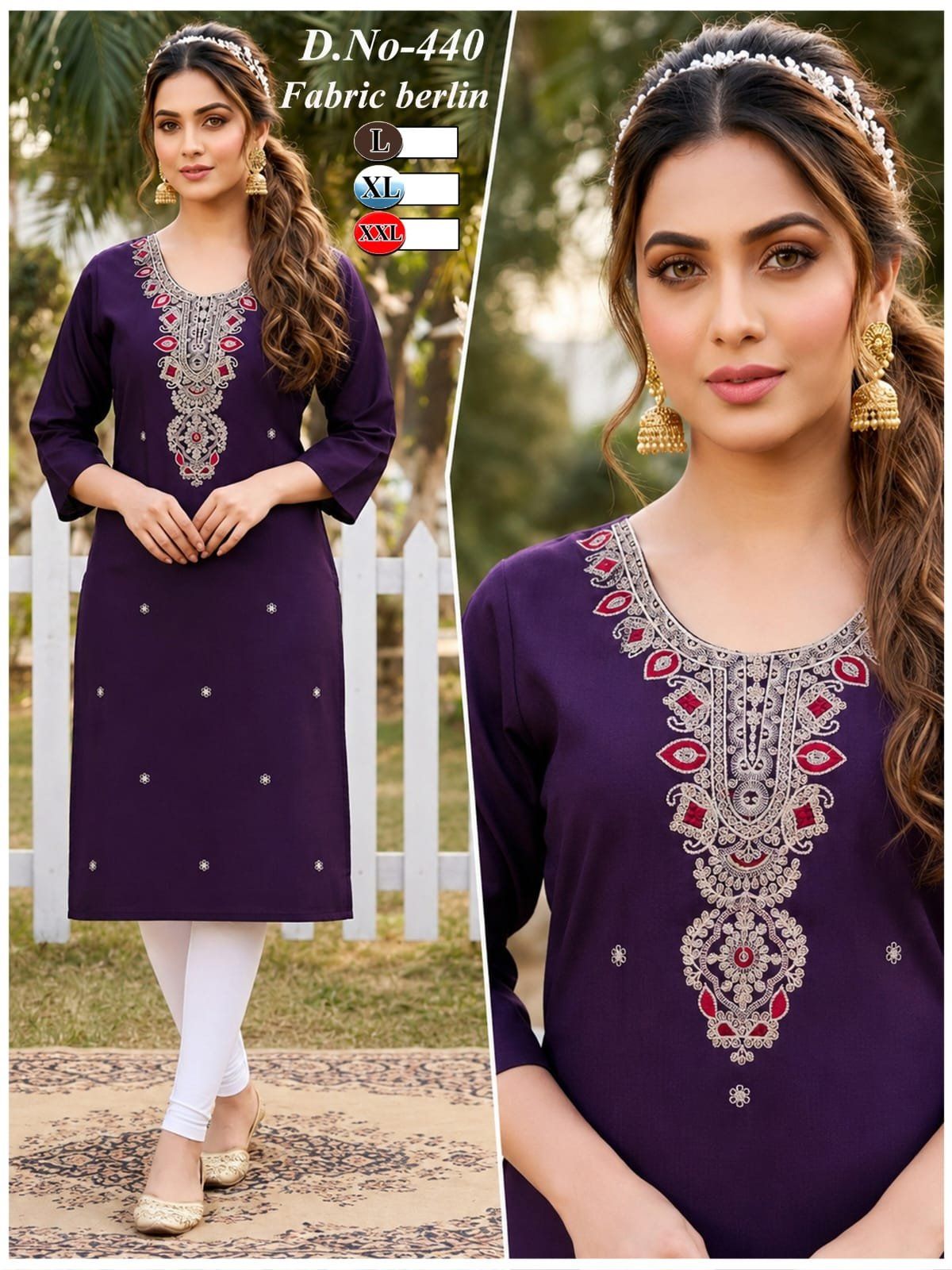 Women's Gadhwal Print Kurta-440