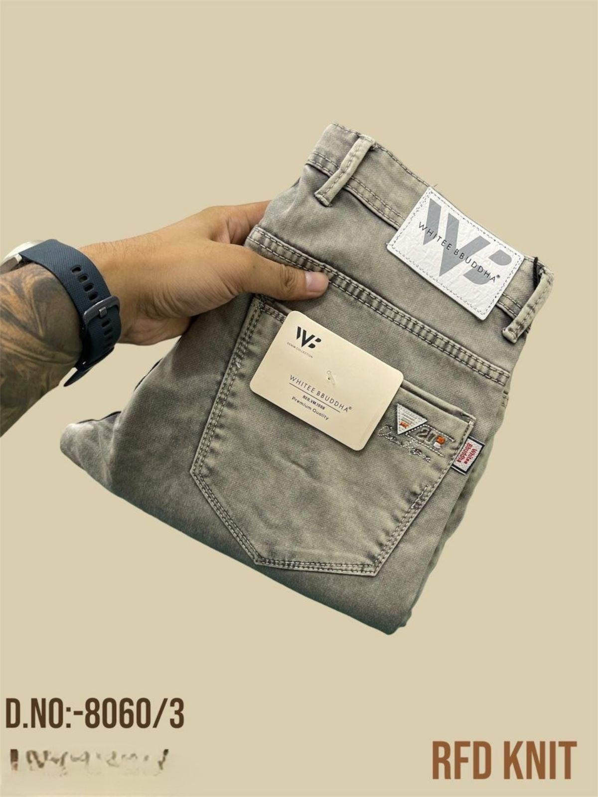 Whitee Budhha Men's RFD Jeans-8060/3
