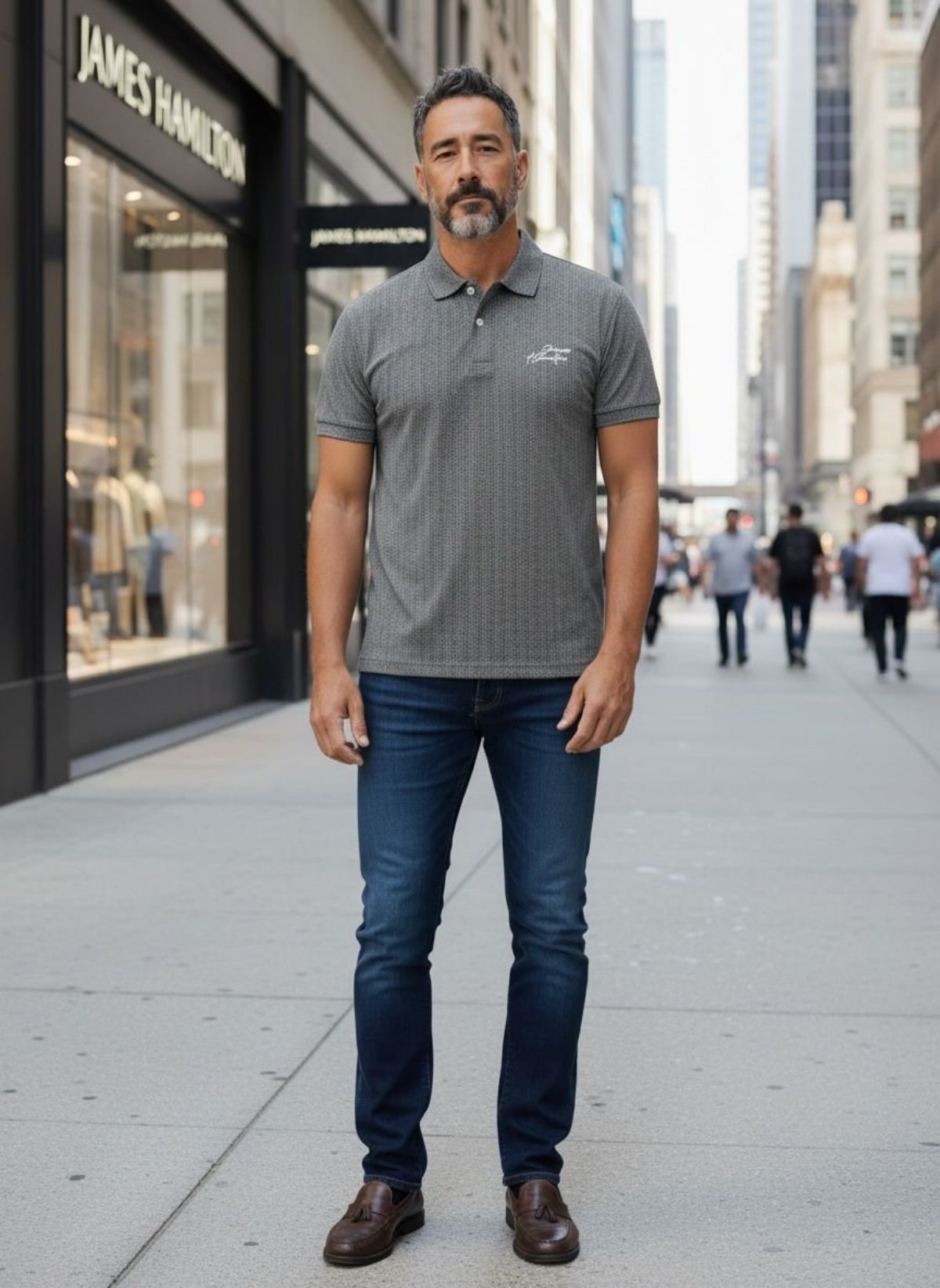Men's Self Knit Lycra Half Sleeves T-shirts