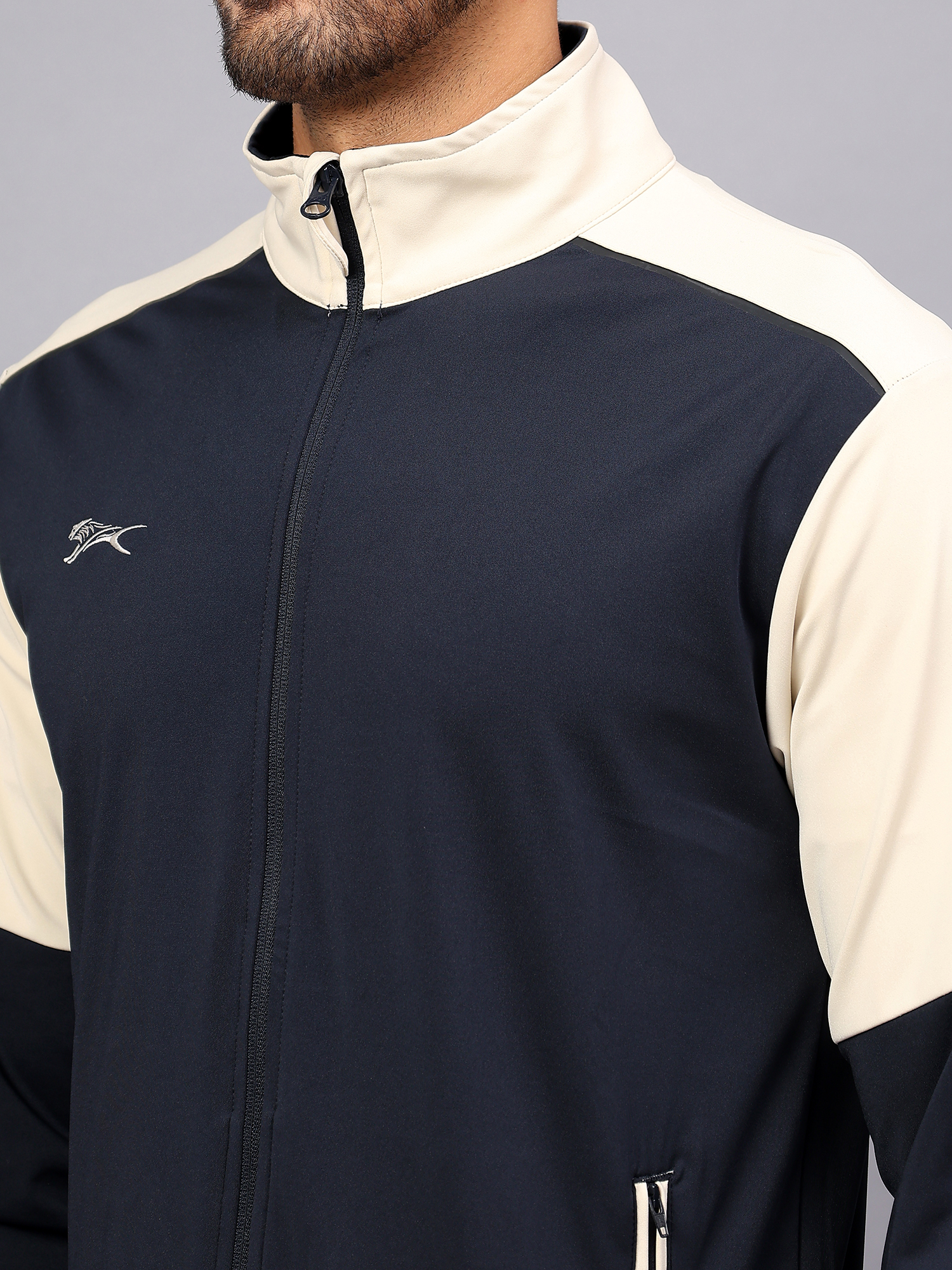 Men's Tracksuit  SNTSW111M-Navy/Summer Sand-L