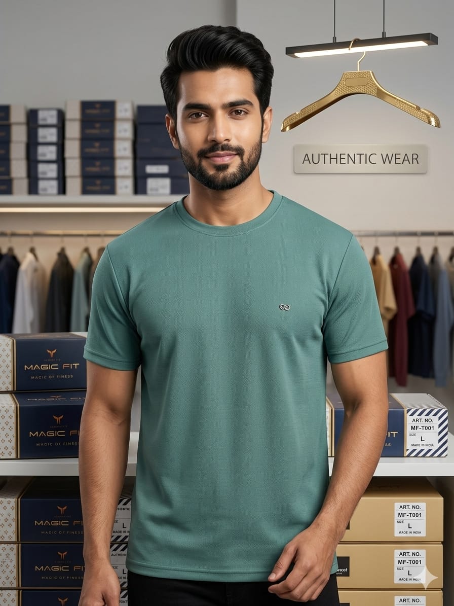 Mens Half Sleeve Round Neck Tshirt 2026
