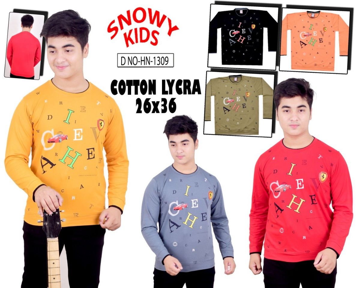 Kids Full Sleeve T-shirts - SR-1309