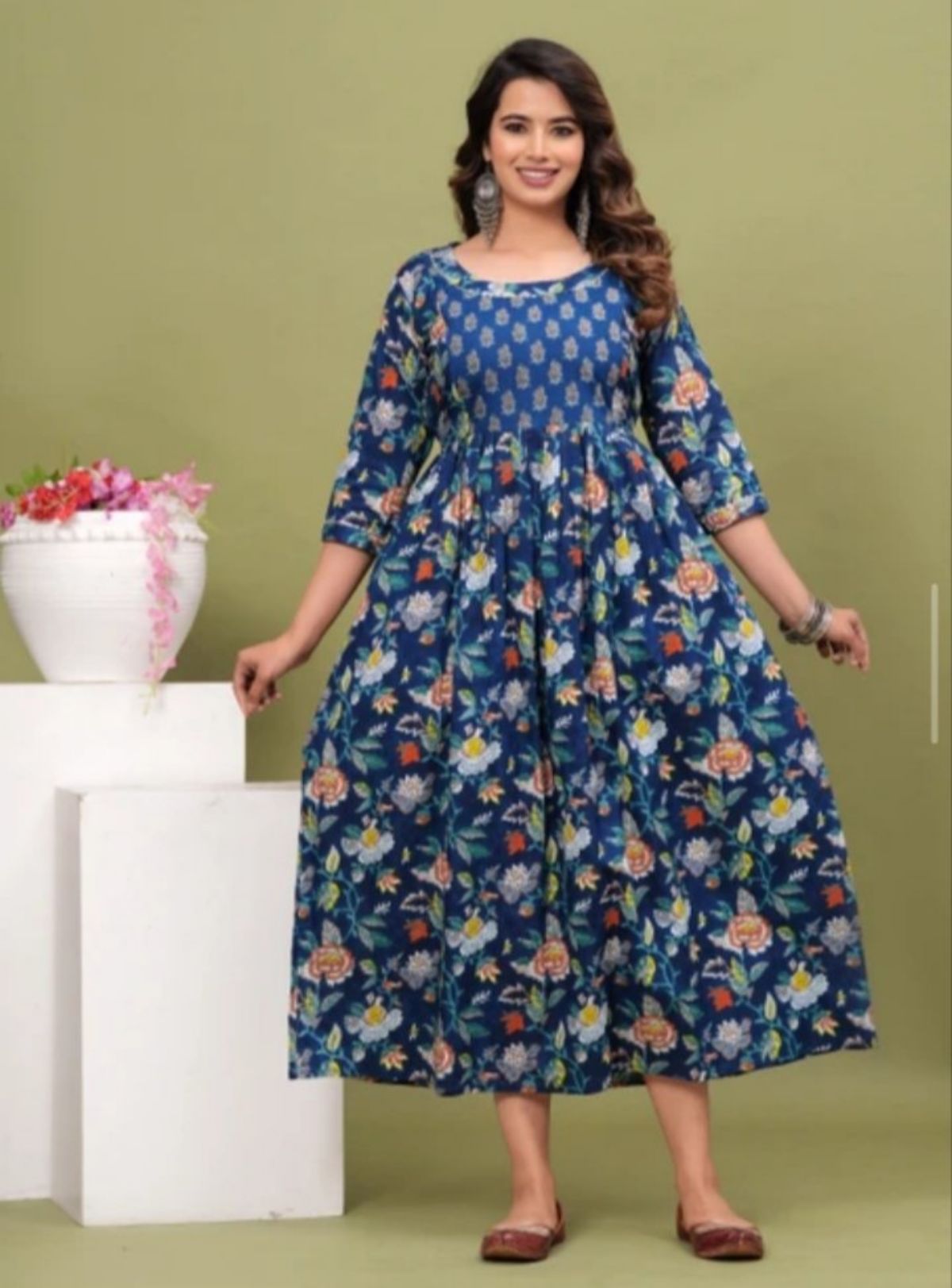 Women's Rayon Printed Gown