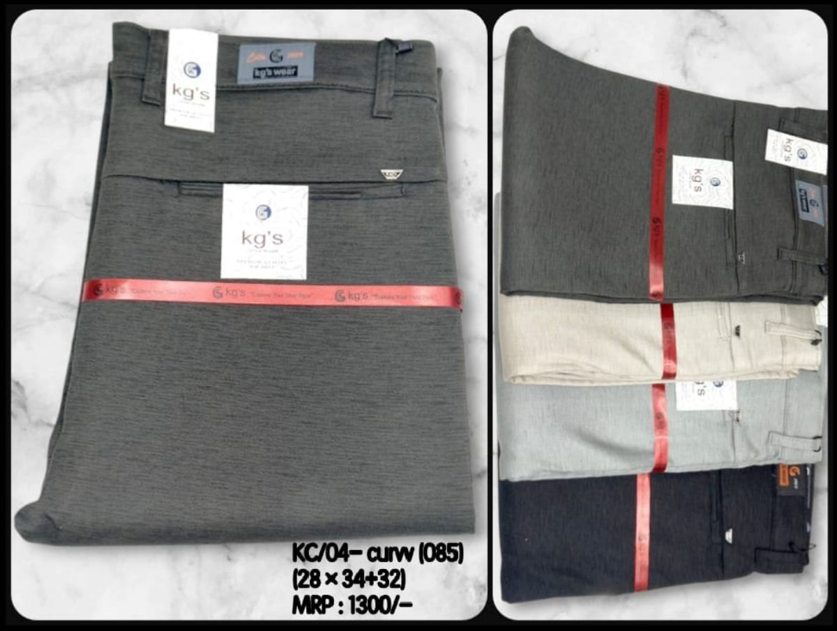 Trouser For Men's - KC/04- Curvv (085) Cotton Trouser