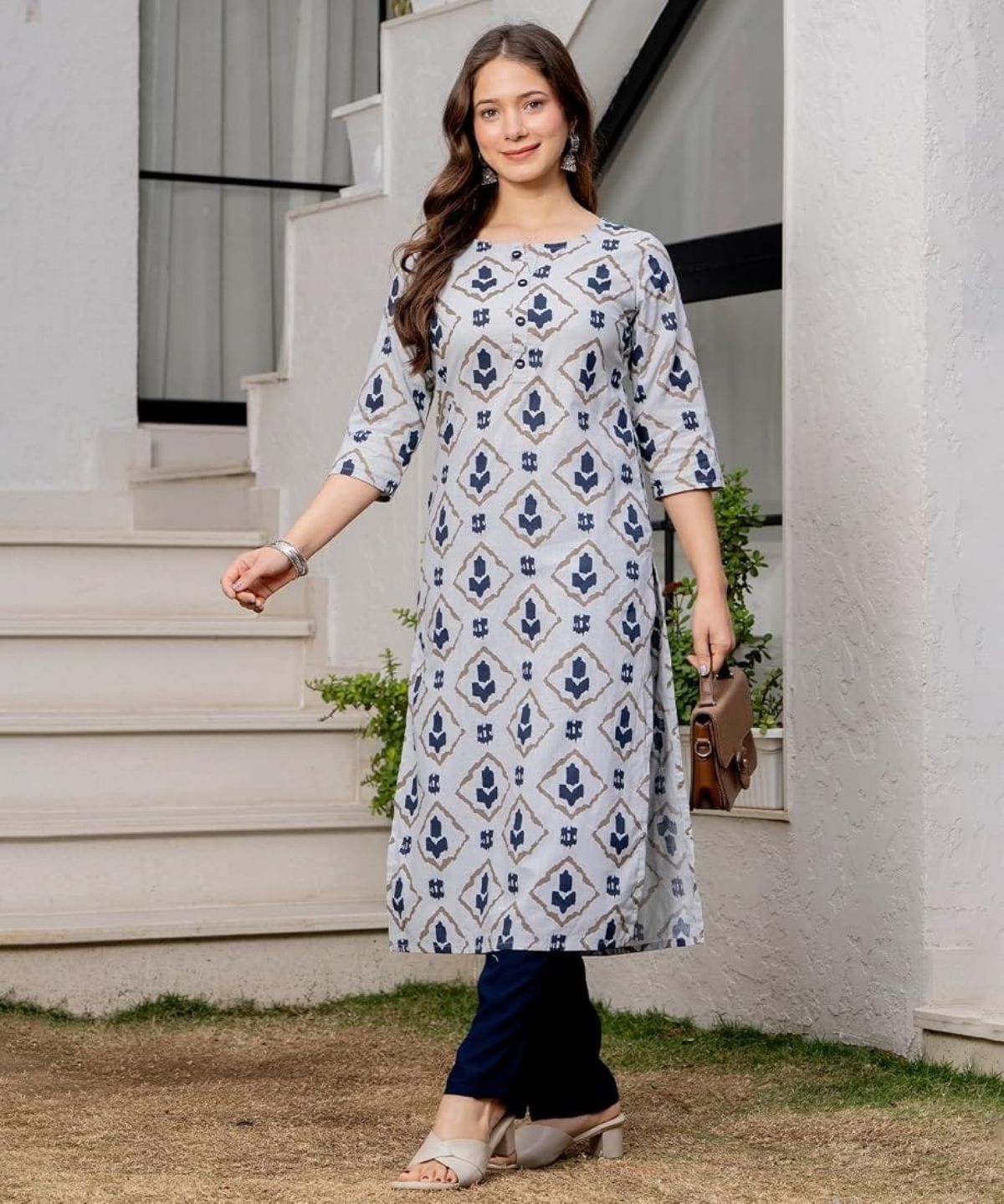 Women's Printed Cotton Kurti