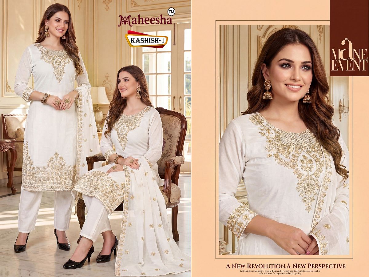 Rani Vastram Women's Ethnic Wear Suit & Bottom Set with Dupatta- Kashish 1