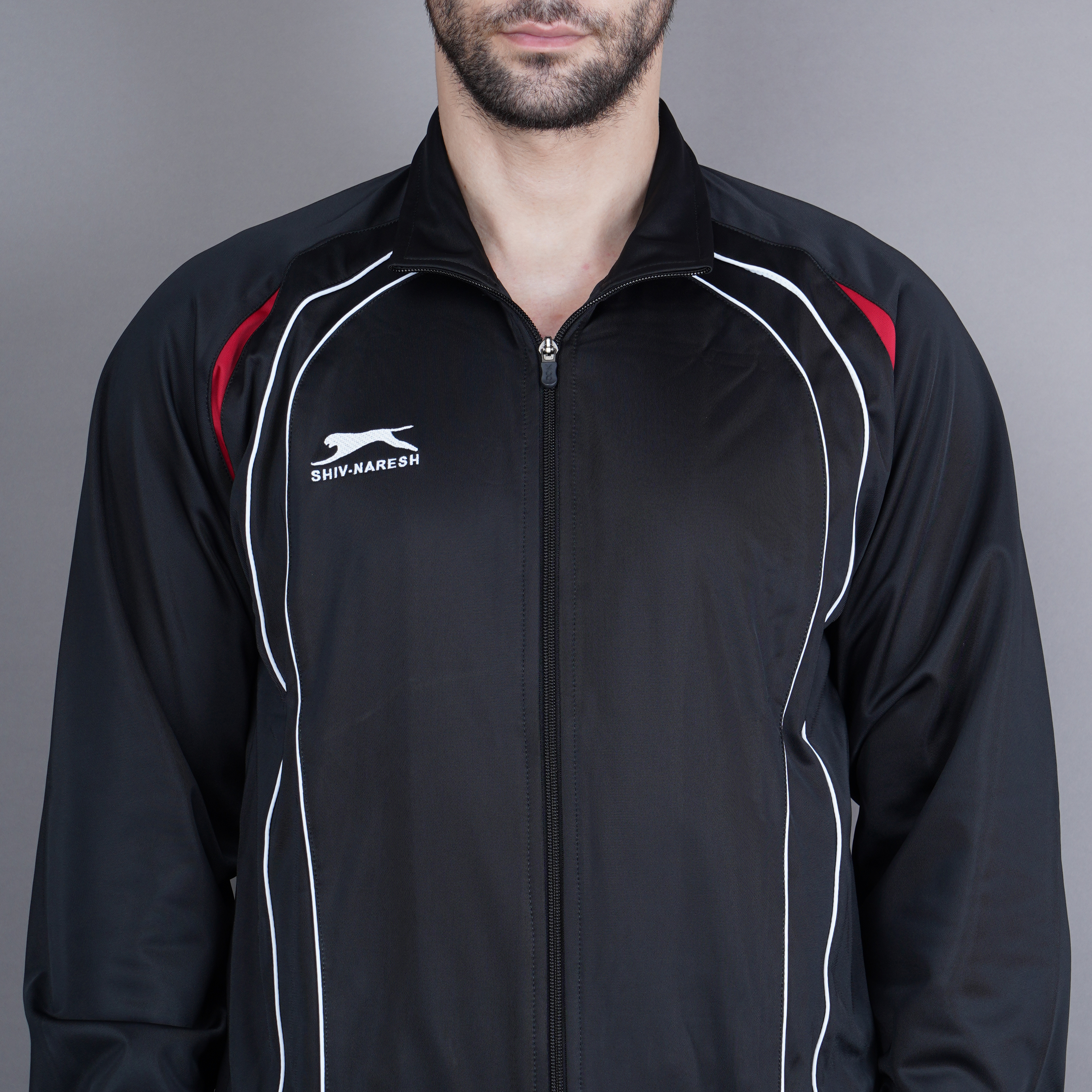 Men's Tracksuit  435A-TP-Black/Red/White-3XL