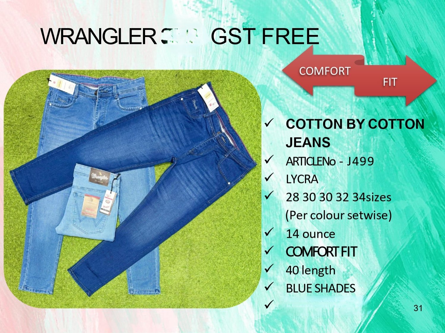 Men's Denim Jeans- WRANGLER