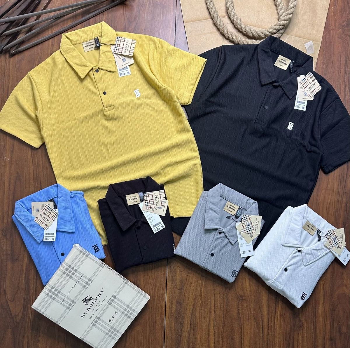VBC Men's New Branded T-shirts Coller Modal Self Knitting