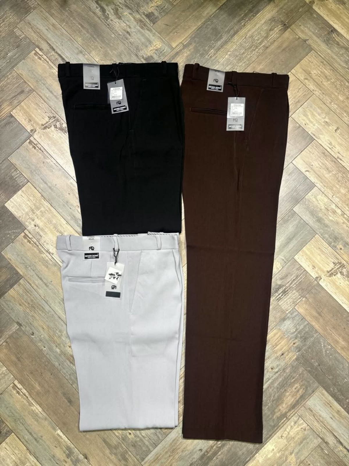 Never Down Men's Formal Pants-3019