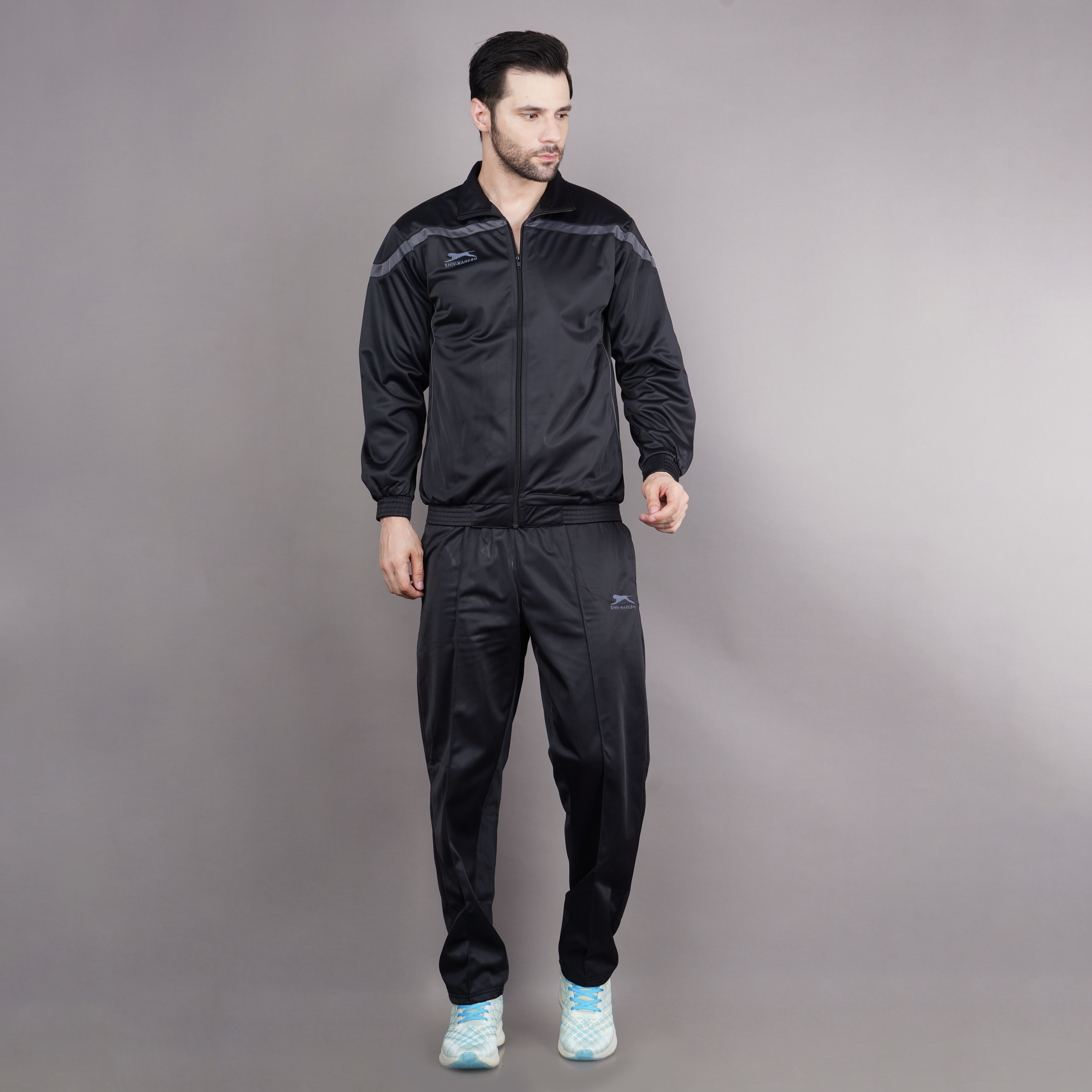 Men's Tracksuit  461B-TP-Black/D.Grey-3XL